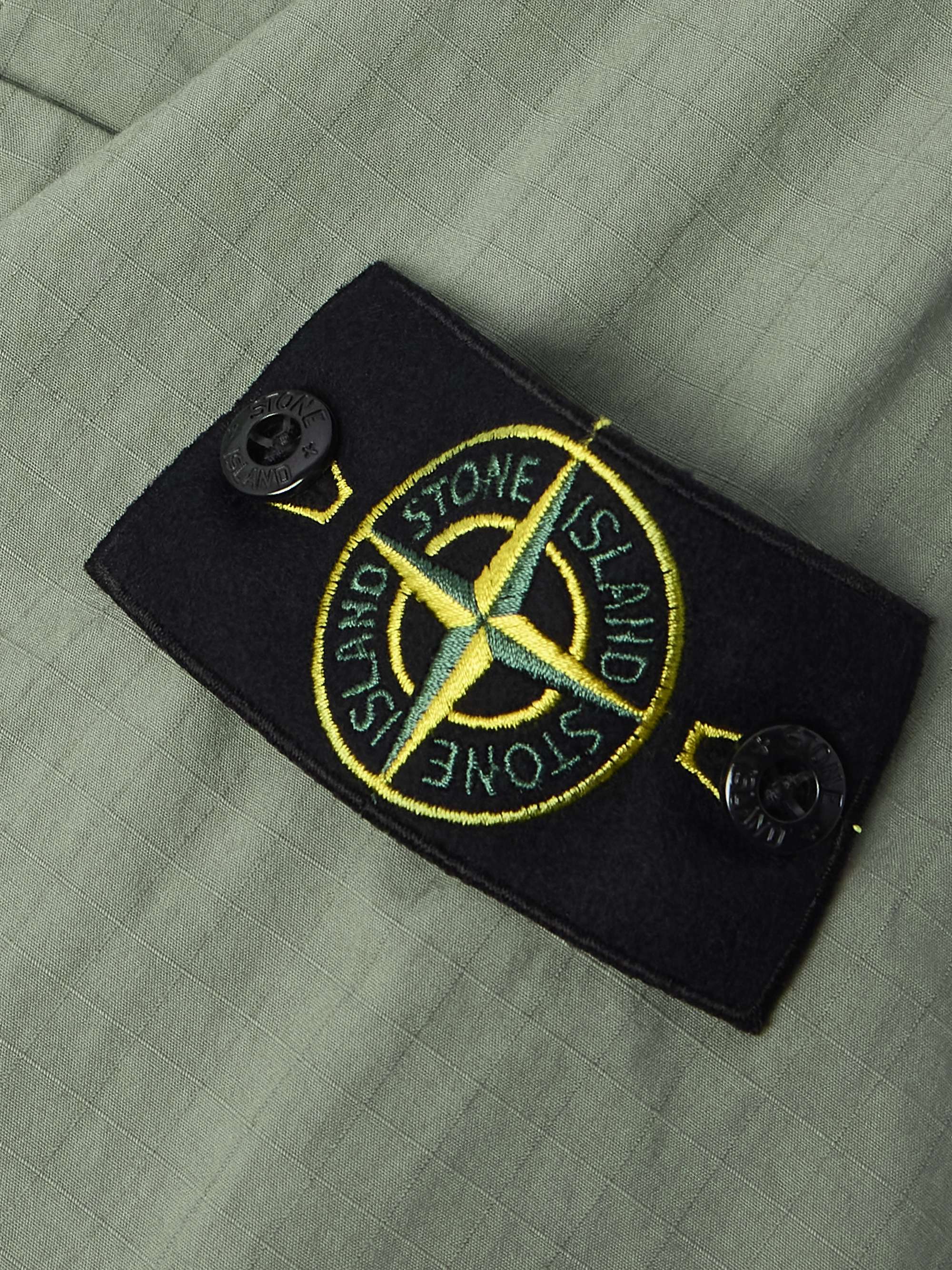 Logo-Appliquéd Cotton-Blend Ripstop Overshirt view