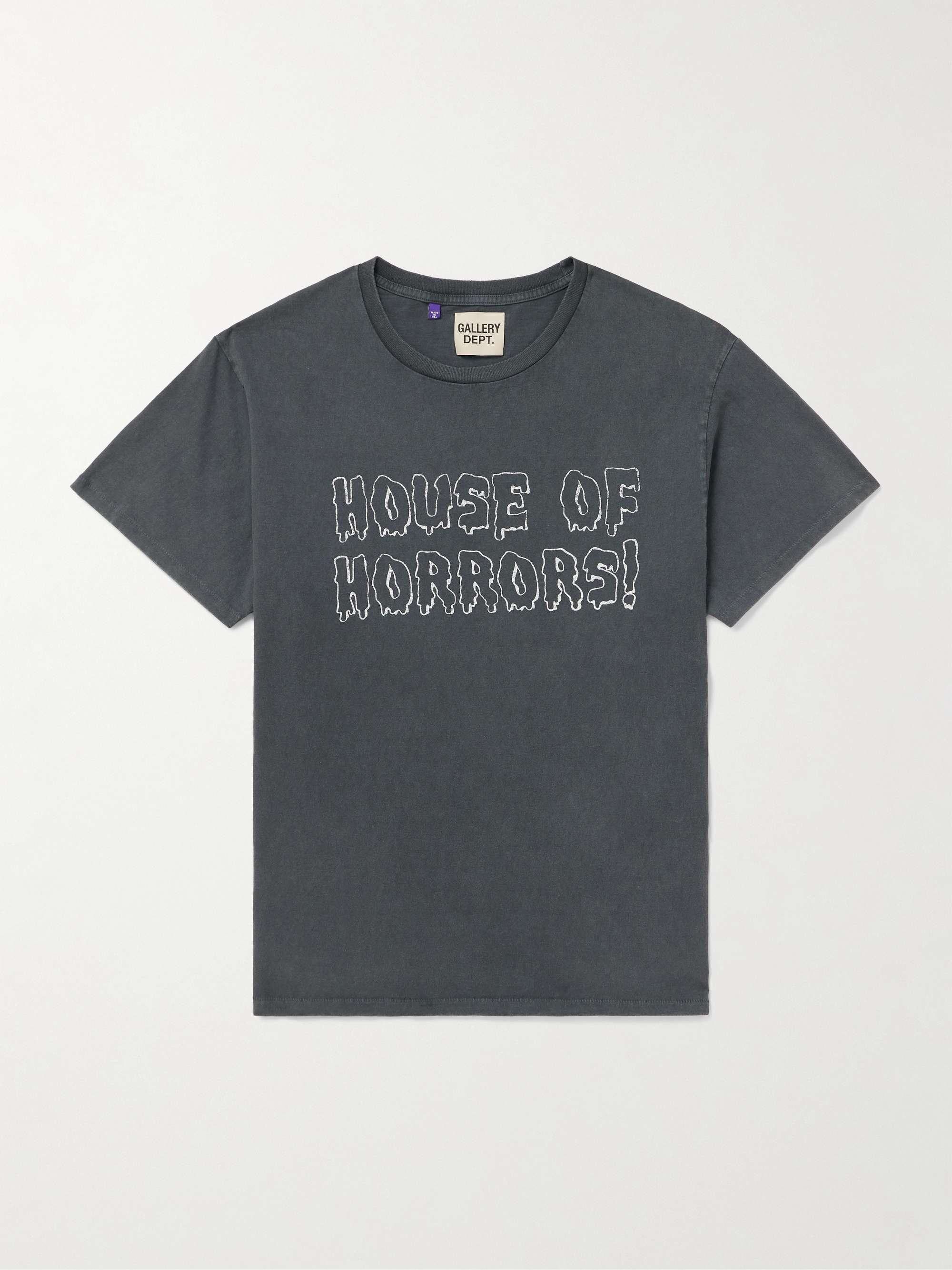 Horrors Glittered Printed Cotton-Jersey T-Shirt view
