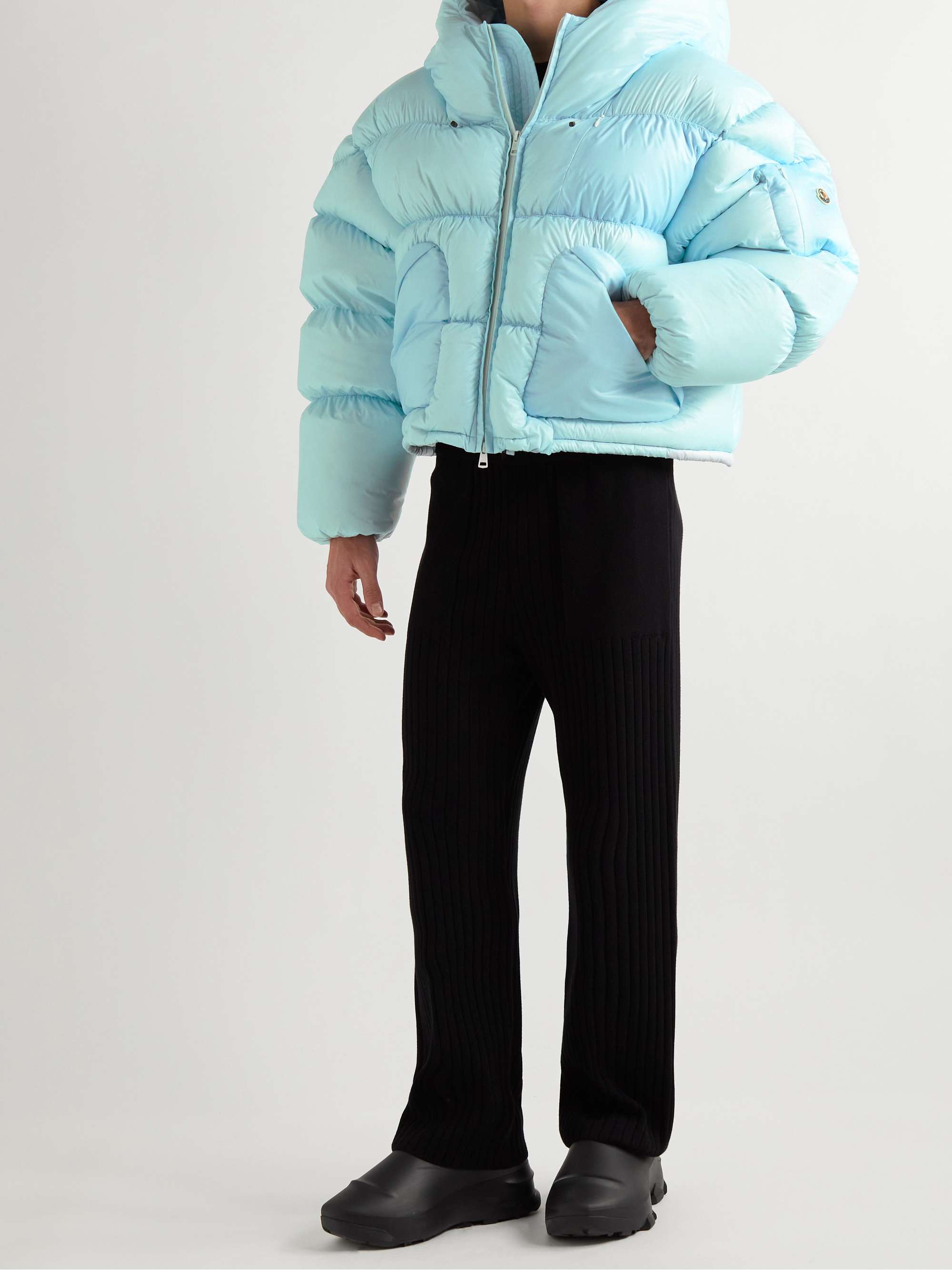 + Dingyun Zhang Josa Logo-Appliquéd Quilted Shell Hooded Down Jacket view
