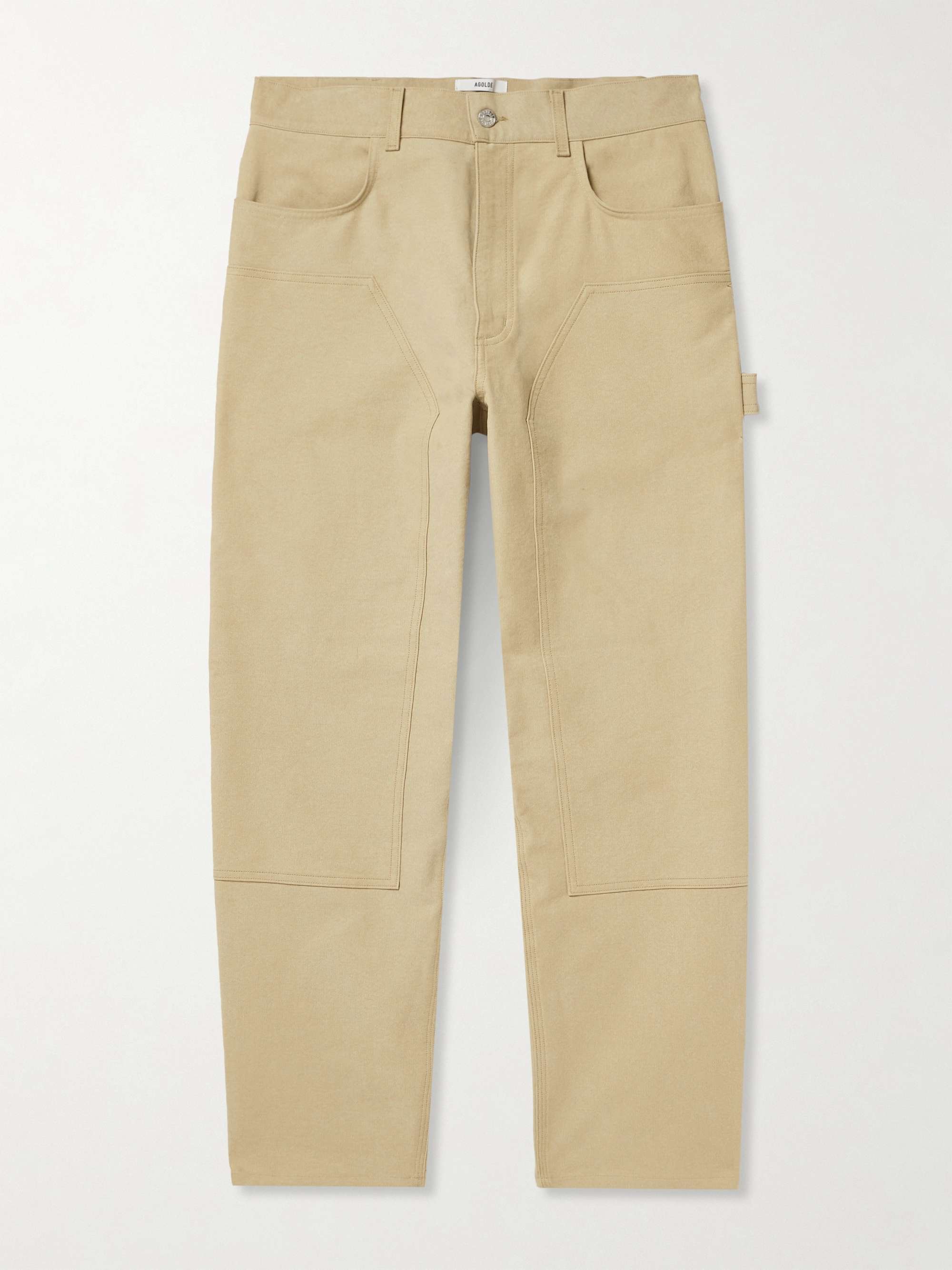 + RSVP GALLERY Ewing Straight-Leg Cotton-Twill Carpenter Trousers view