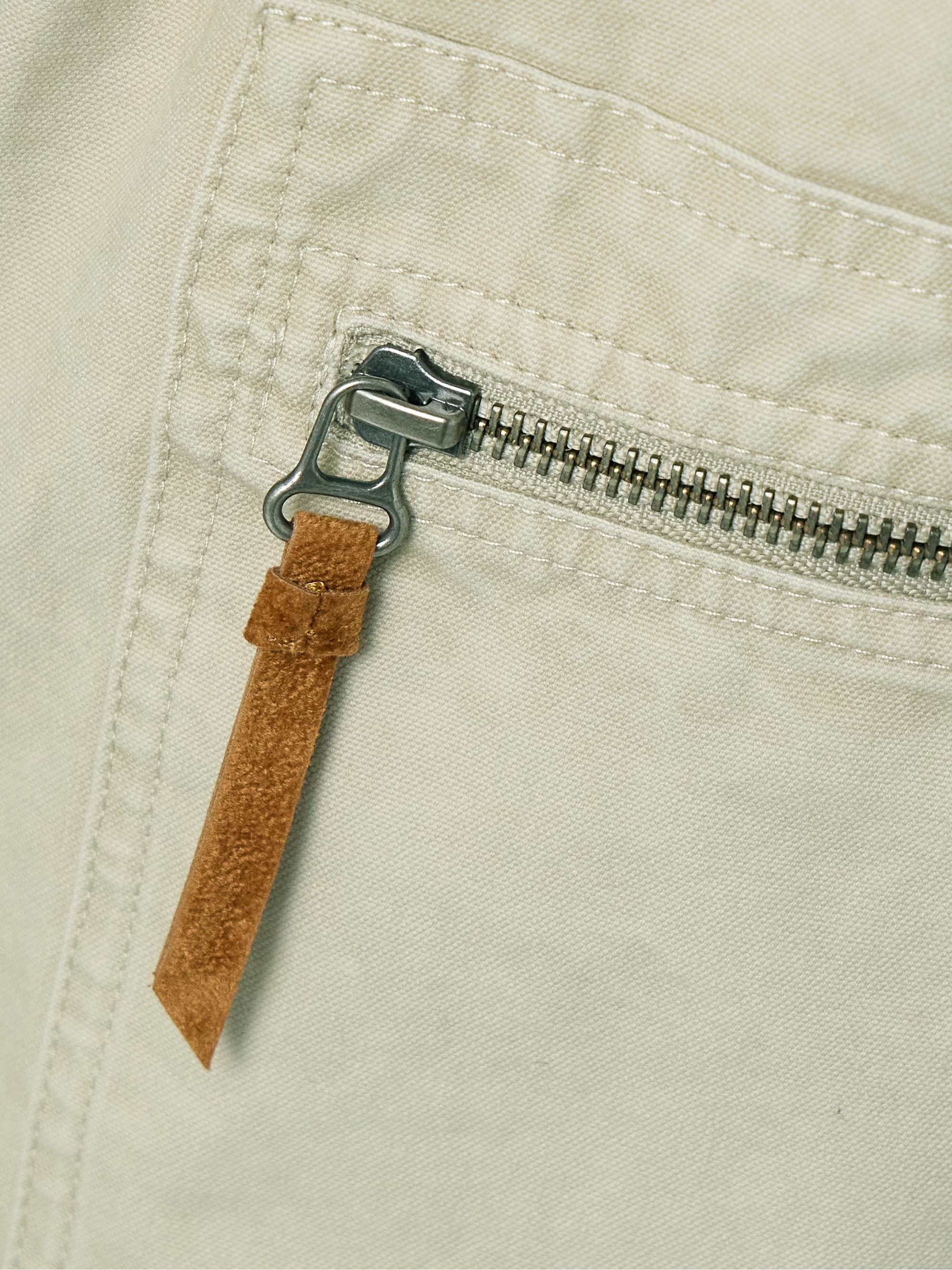 Kanna pleated cotton-canvas straight-leg cargo pants view
