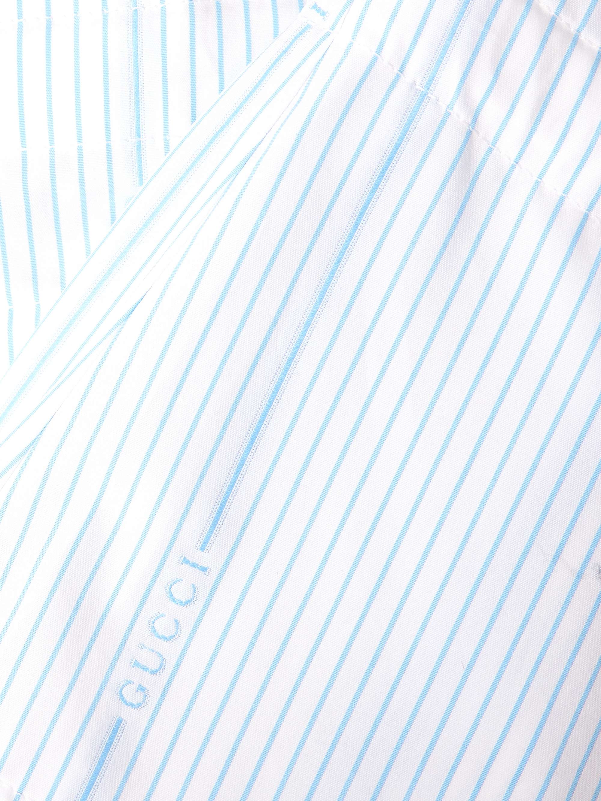 Tie-front striped cotton Oxford camisole view
