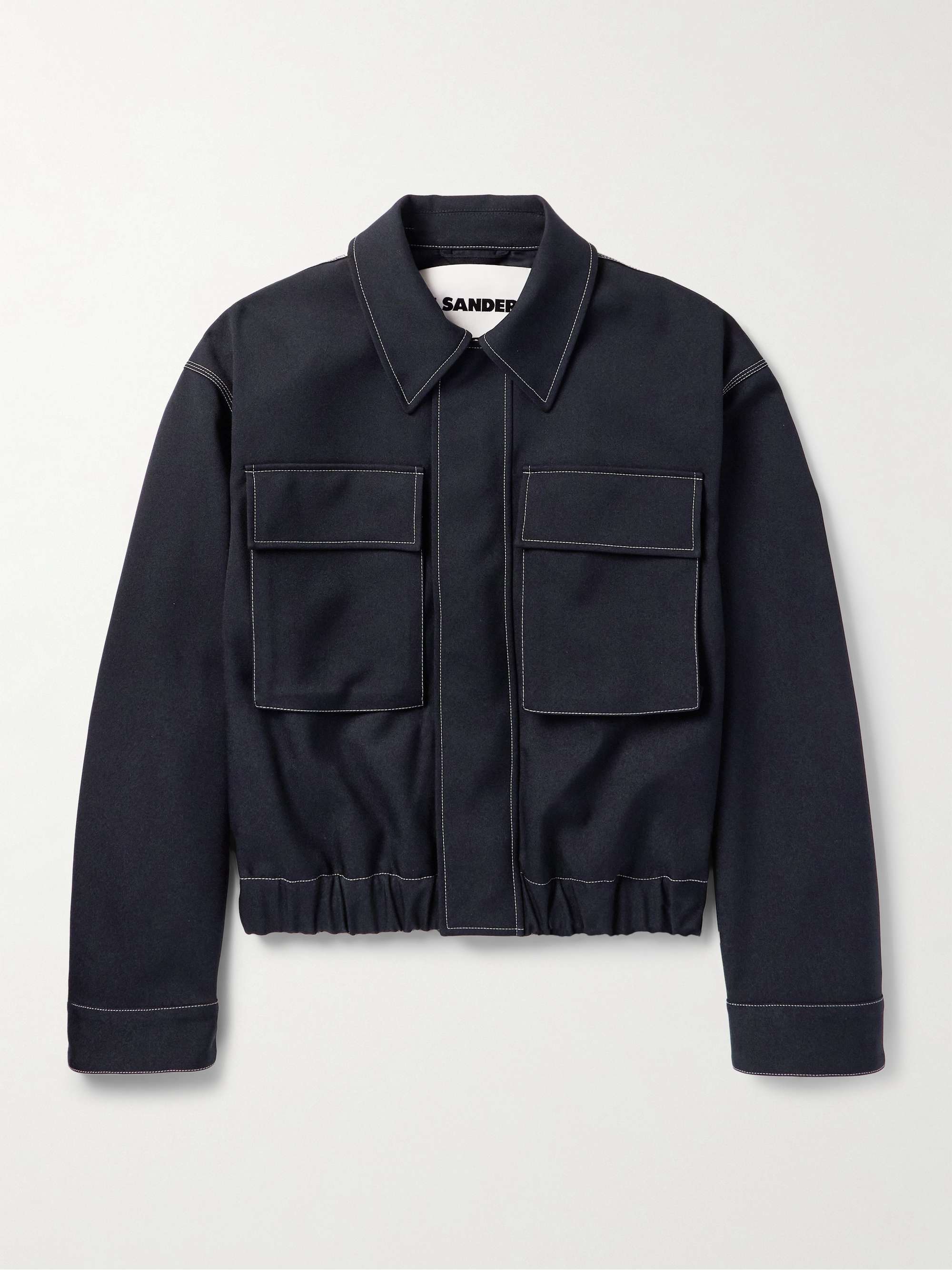 Recycled-Gabardine Blouson Jacket view