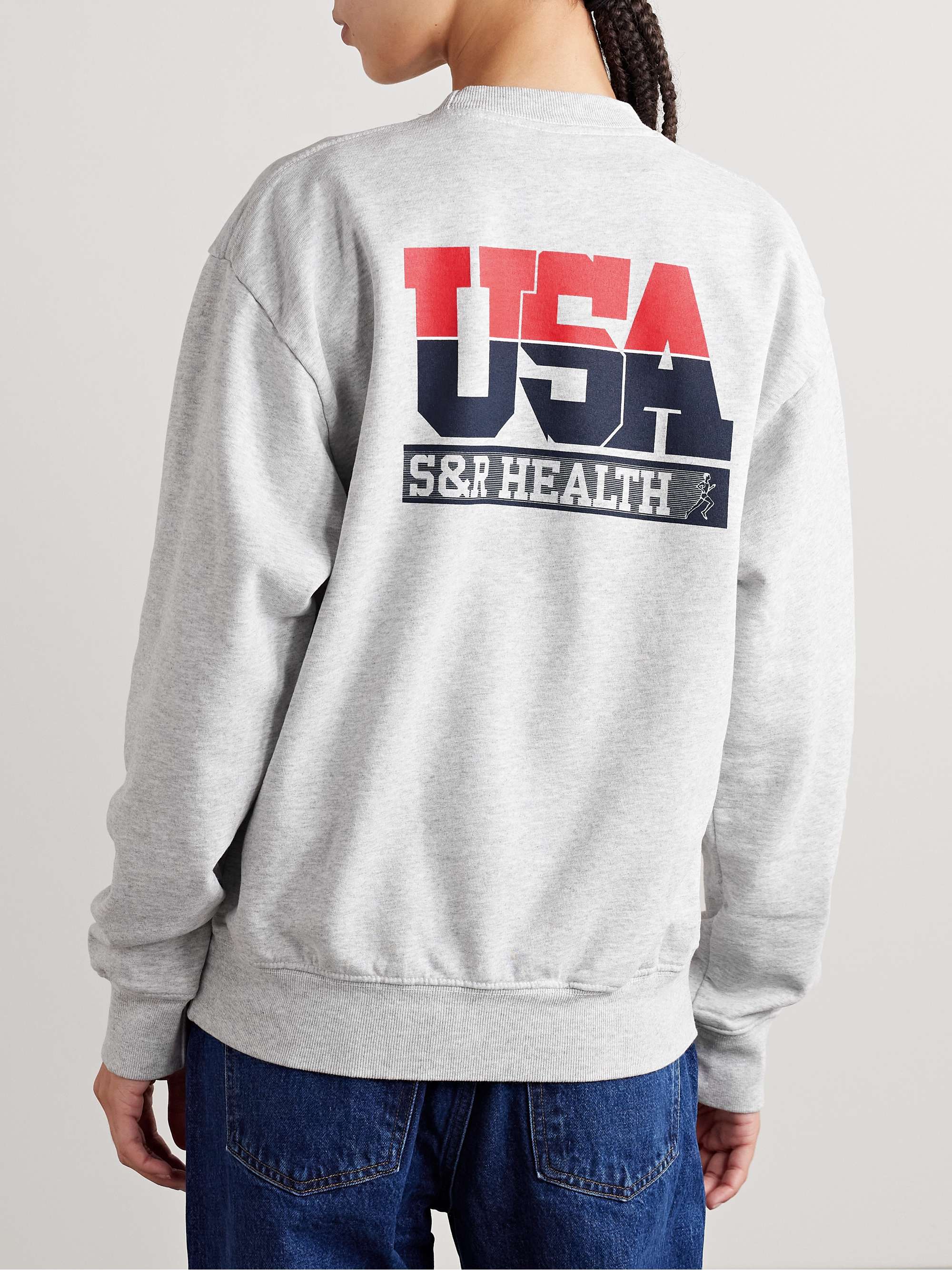 + adidas Originals printed cotton-blend jersey sweatshirt view