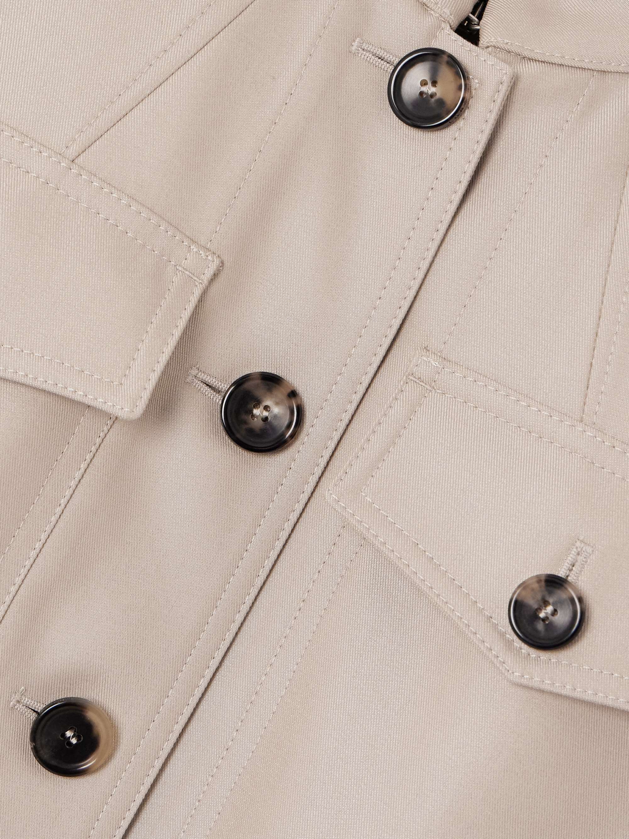 Ashley cotton and silk-blend twill jacket view