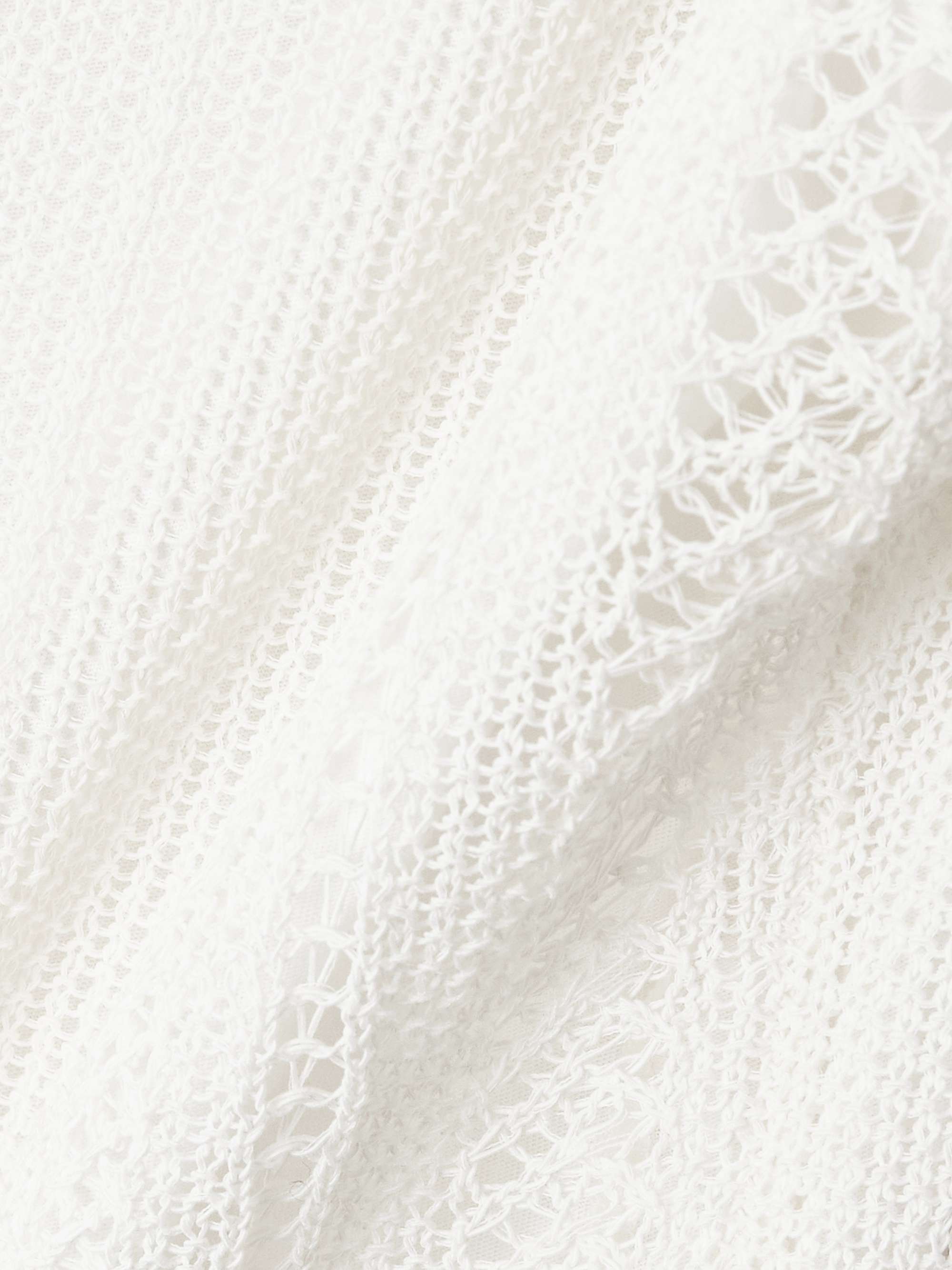 Treillis crocheted cotton-blend tank view