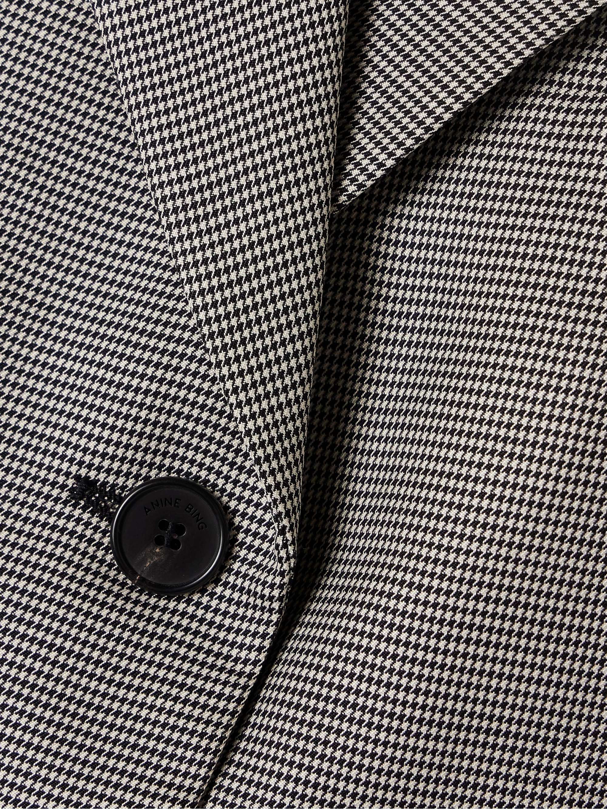 Sara houndstooth wool-blend blazer view