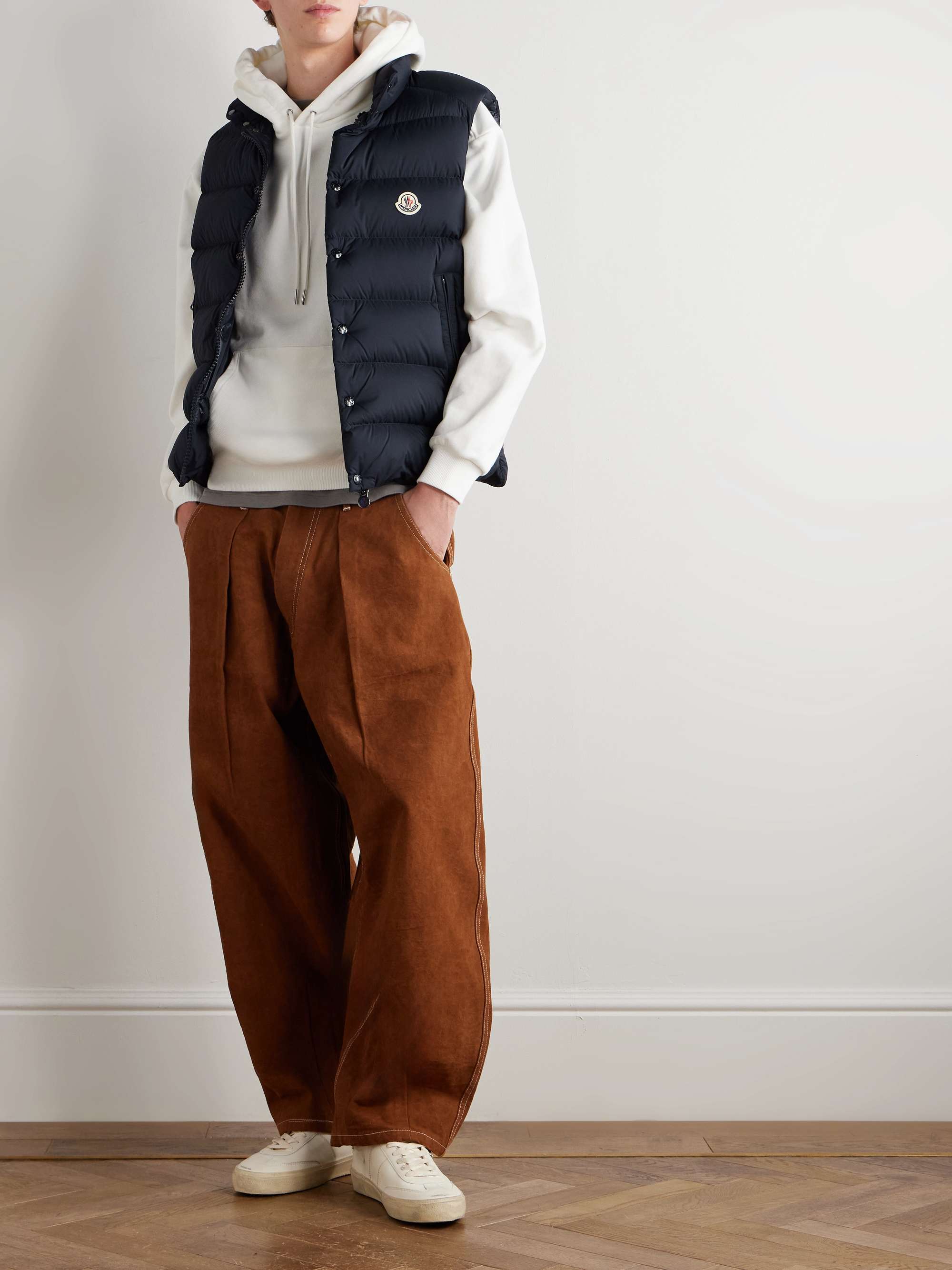 Tibb Logo-Appliquéd Quilted Shell Down Gilet view