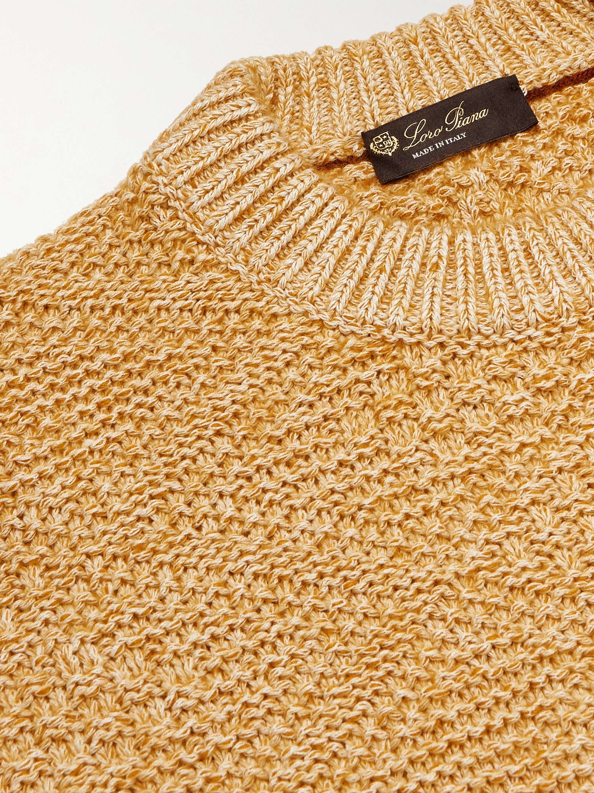 Slim-Fit Cable-Knit Silk and Cashmere-Blend Sweater view