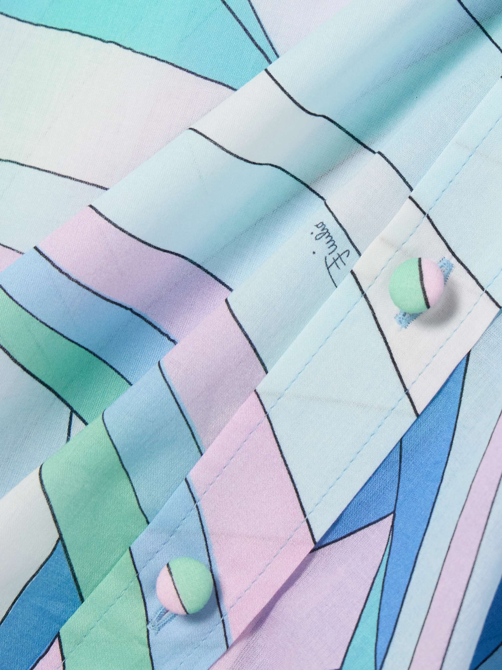 Iride printed cotton shirt view