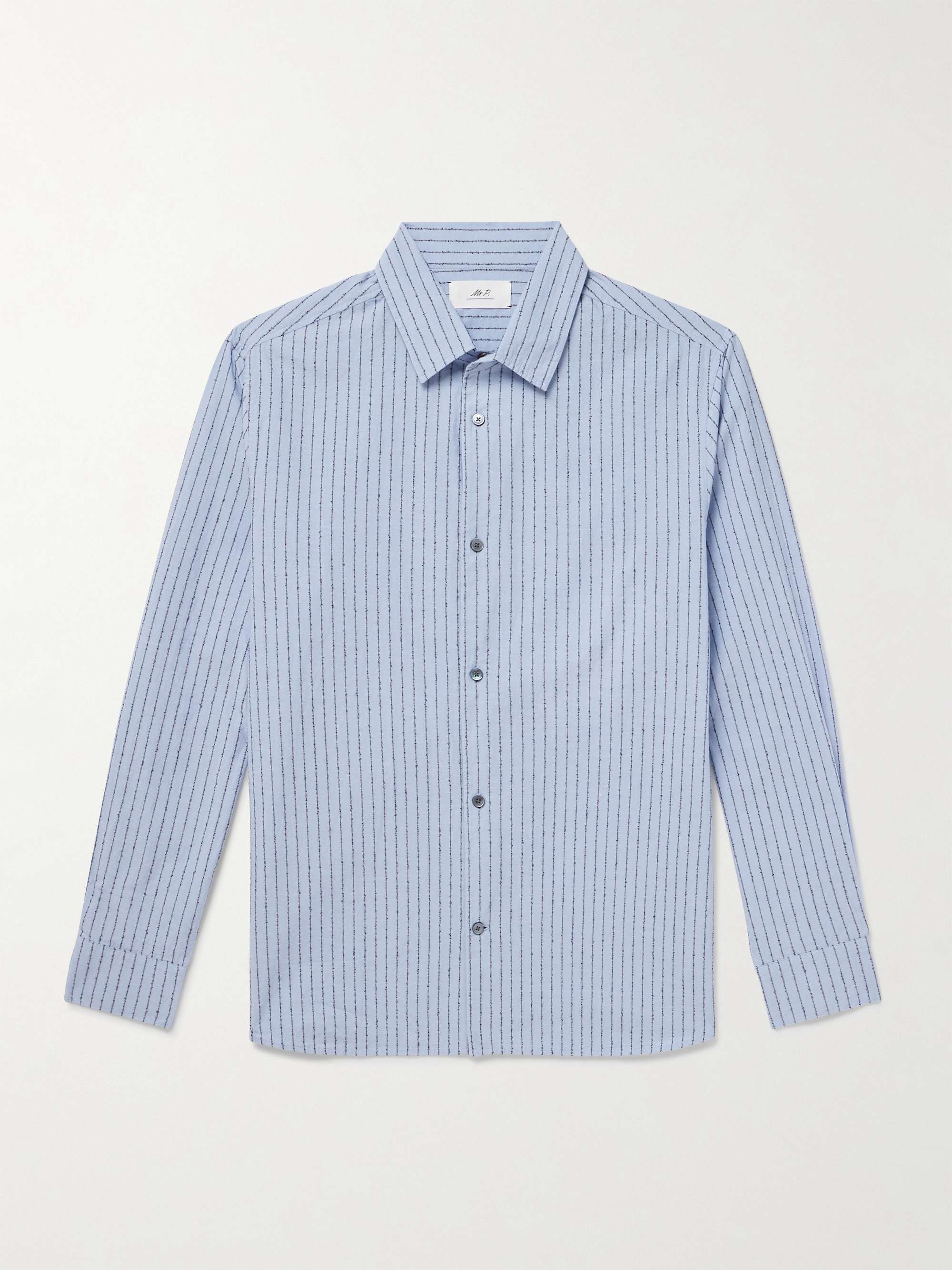 Striped Cotton-Blend Shirt view