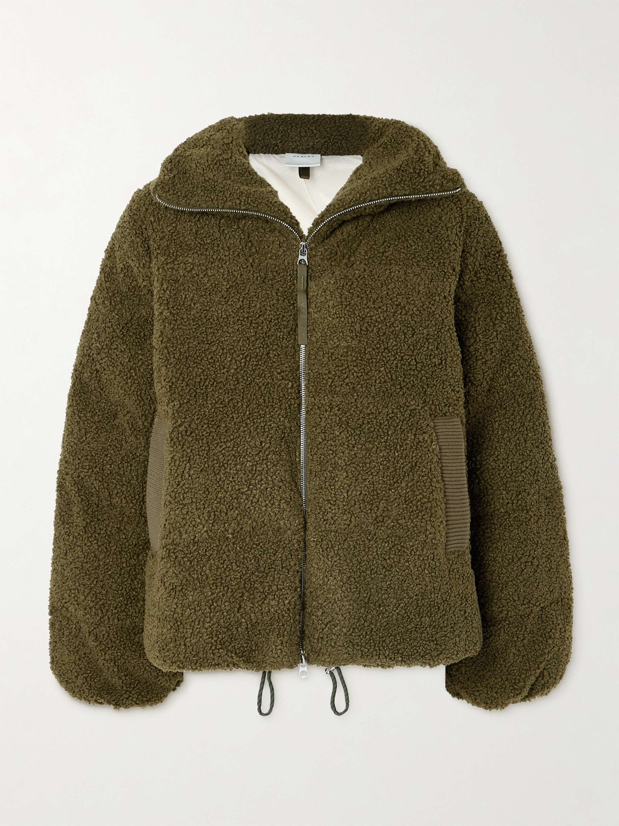 Wilkins oversized quilted padded fleece jacket view