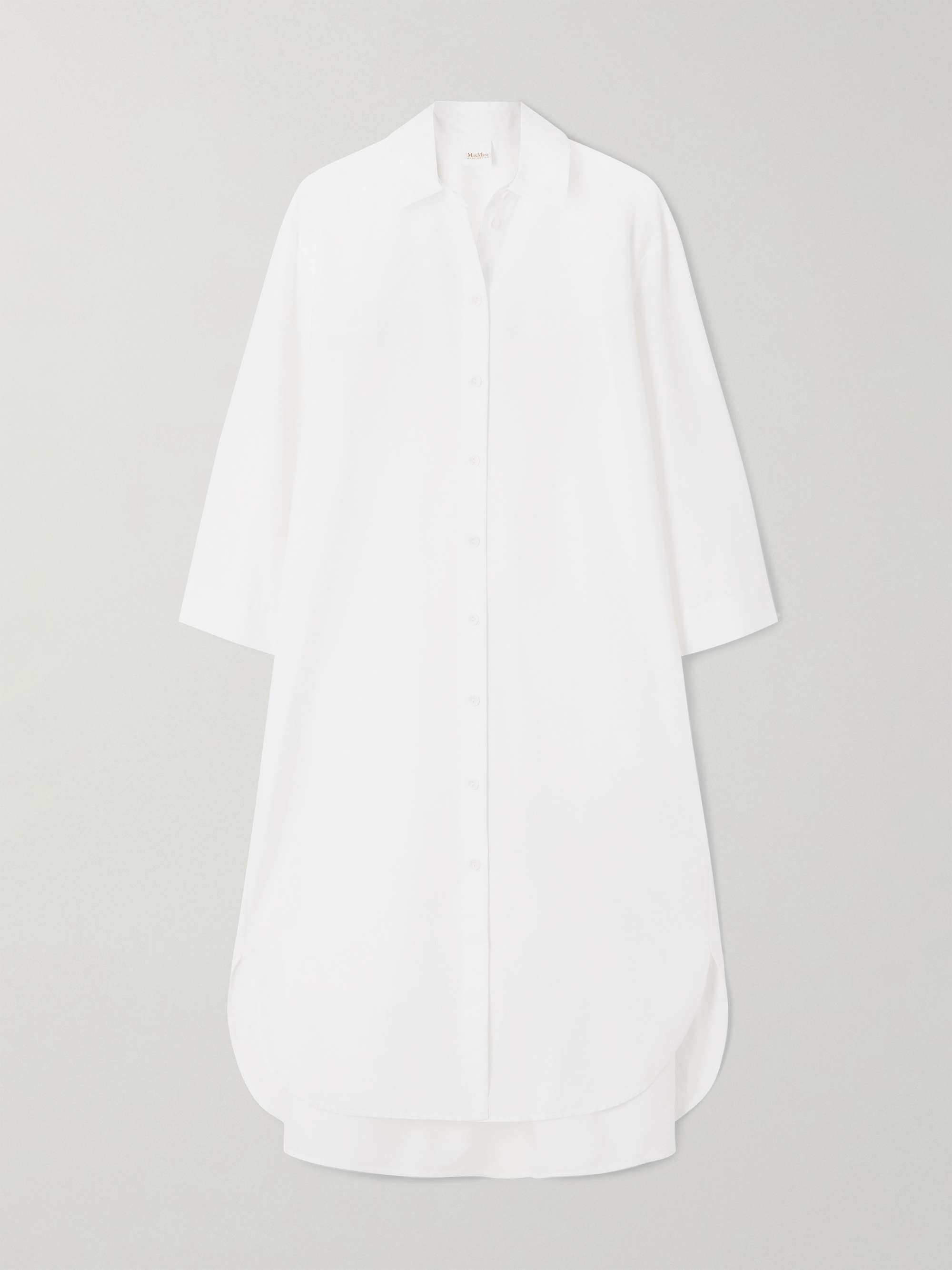 Sella cotton-blend poplin midi shirt dress view