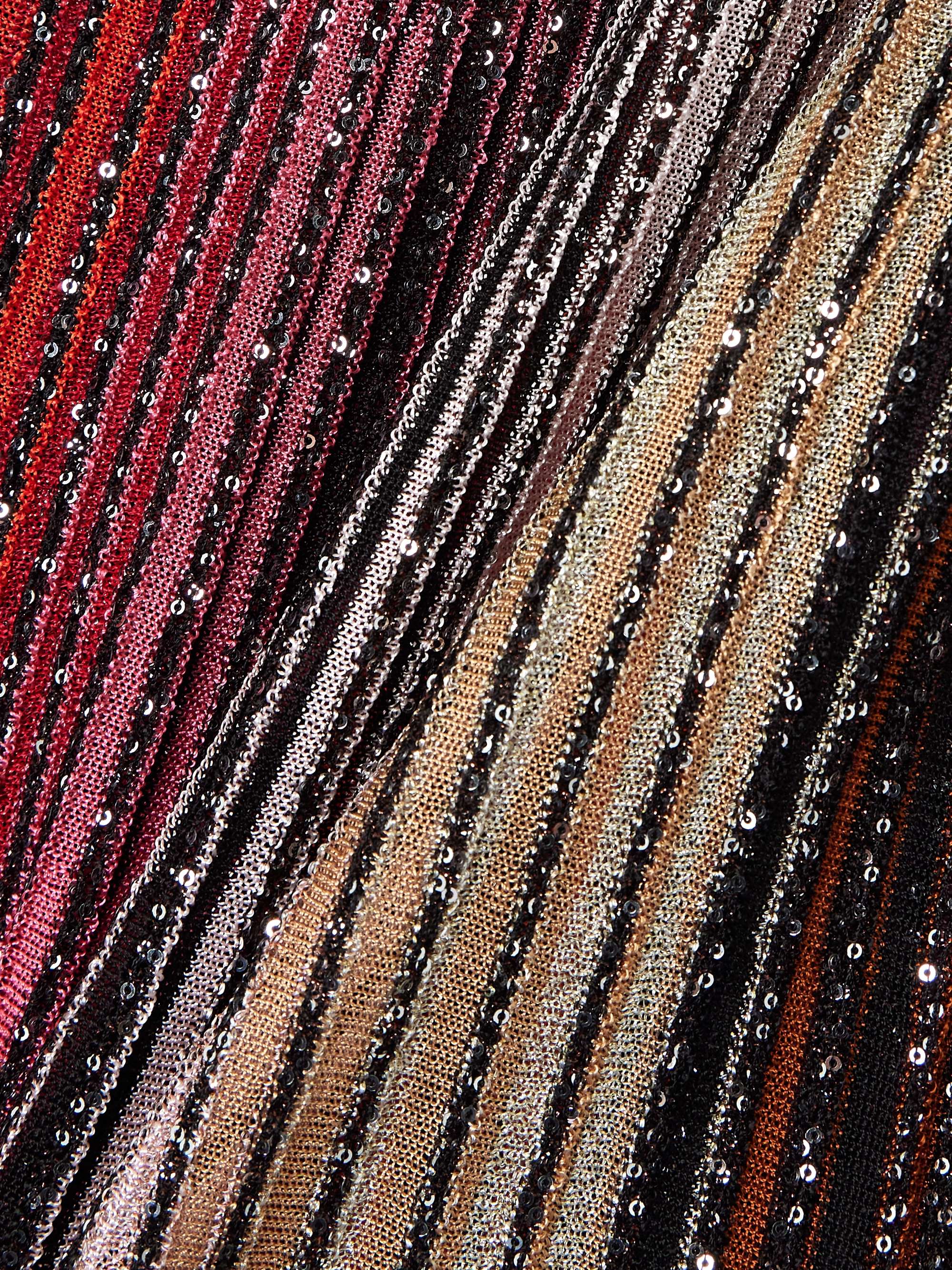 Dégradé sequin-embellished crochet-knit tank view