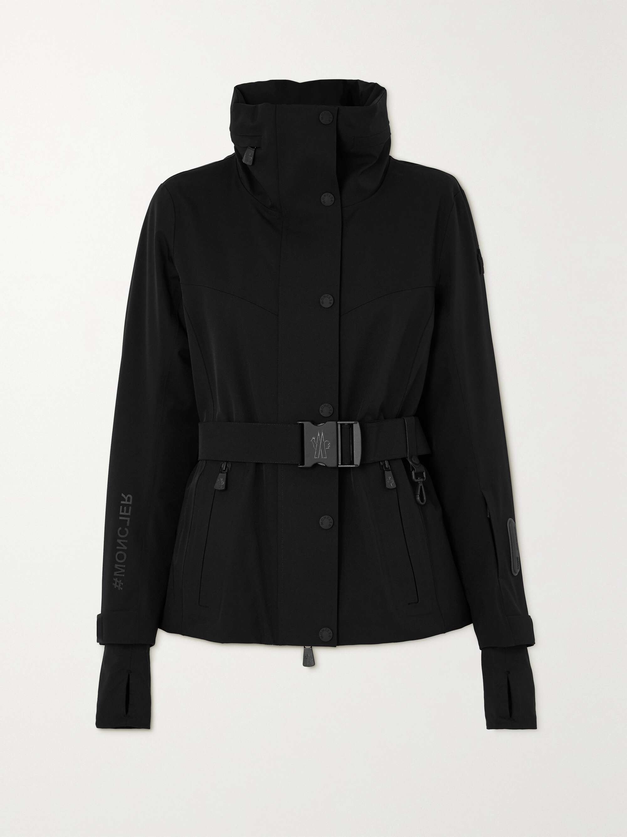 Hainet belted stretch-twill ski jacket view