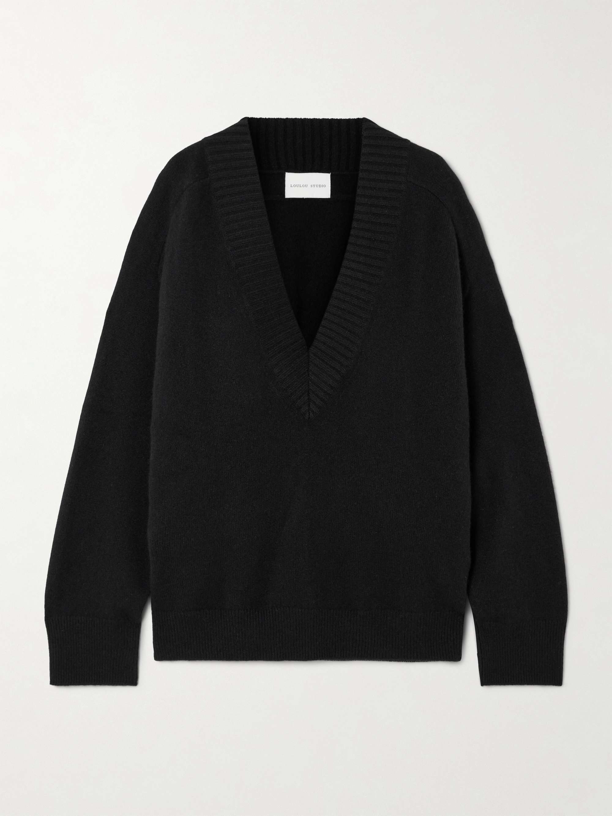 Sage cashmere sweater view