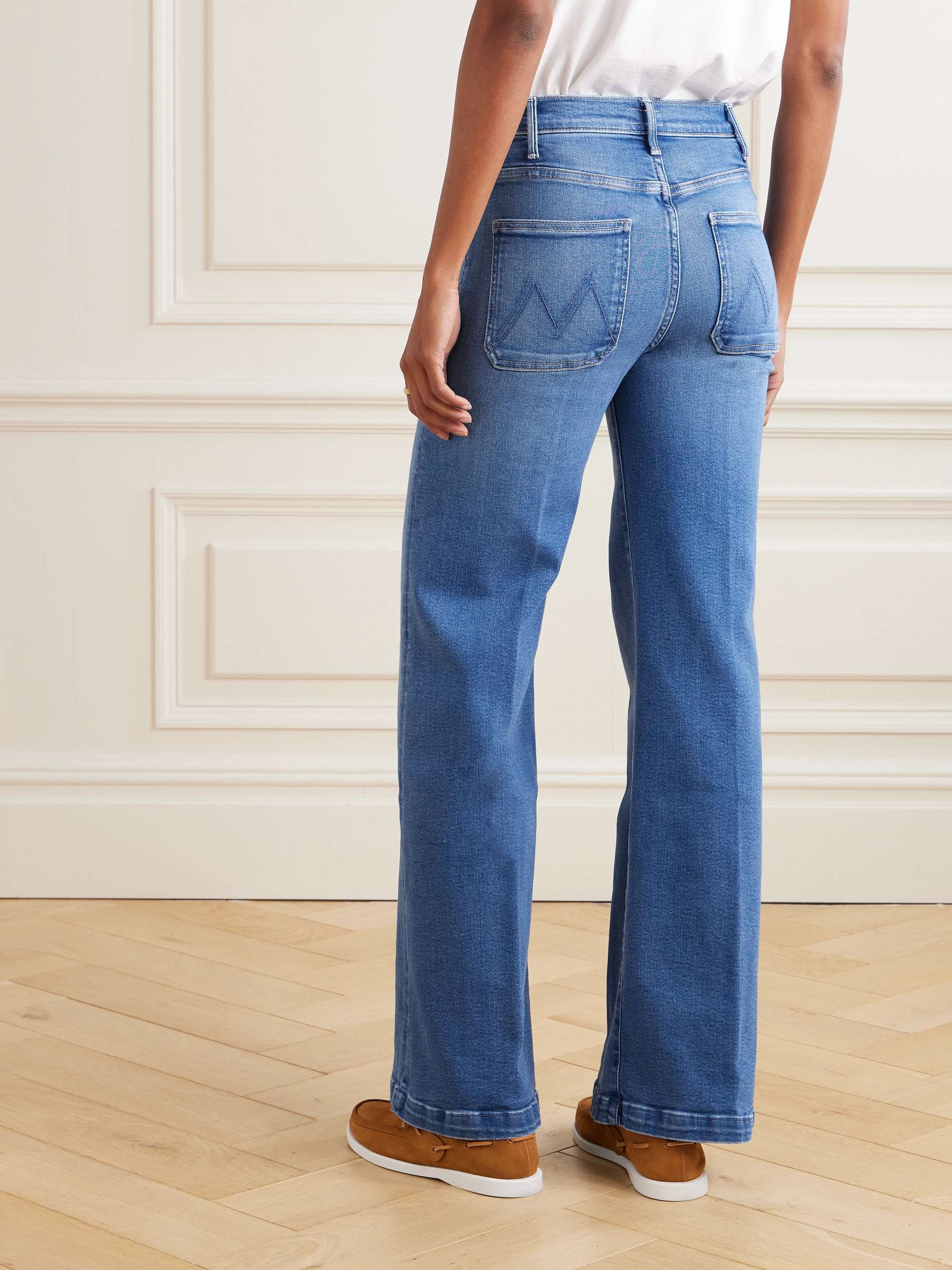 The Hustler Roller high-rise wide-leg jeans view