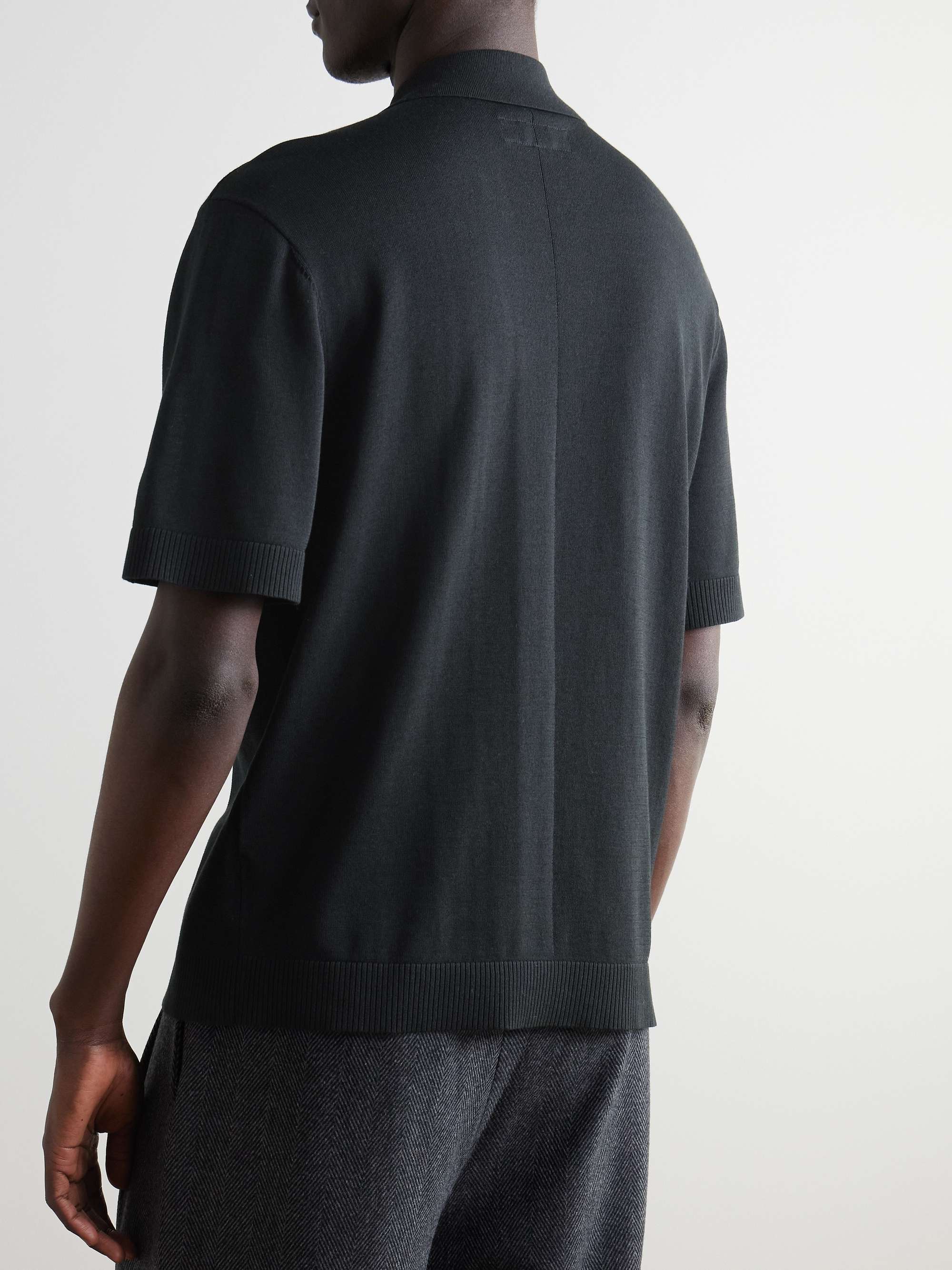 Cotton-Blend Polo Shirt view
