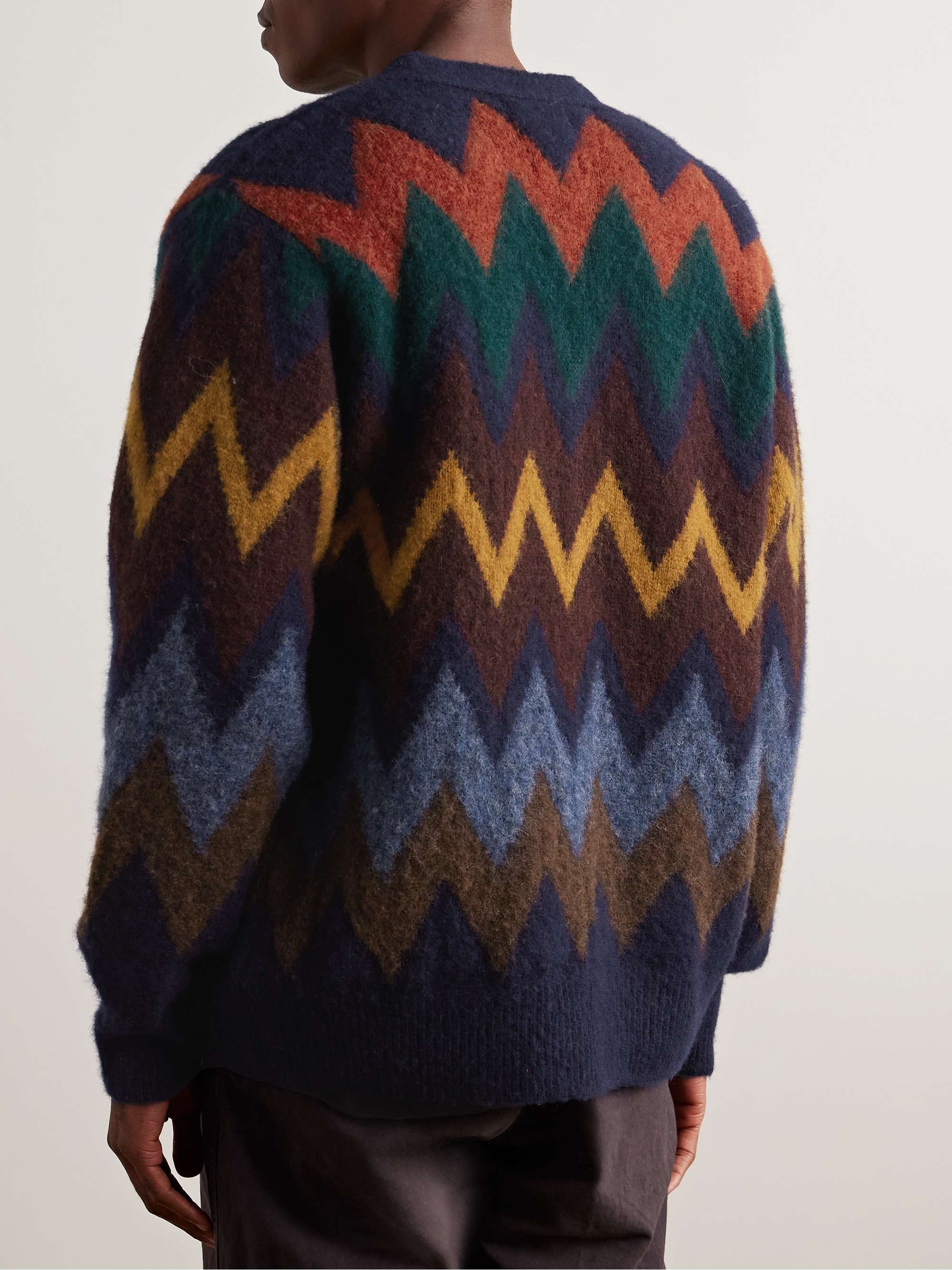Fire in the Mind Wool-Jacquard Cardigan view