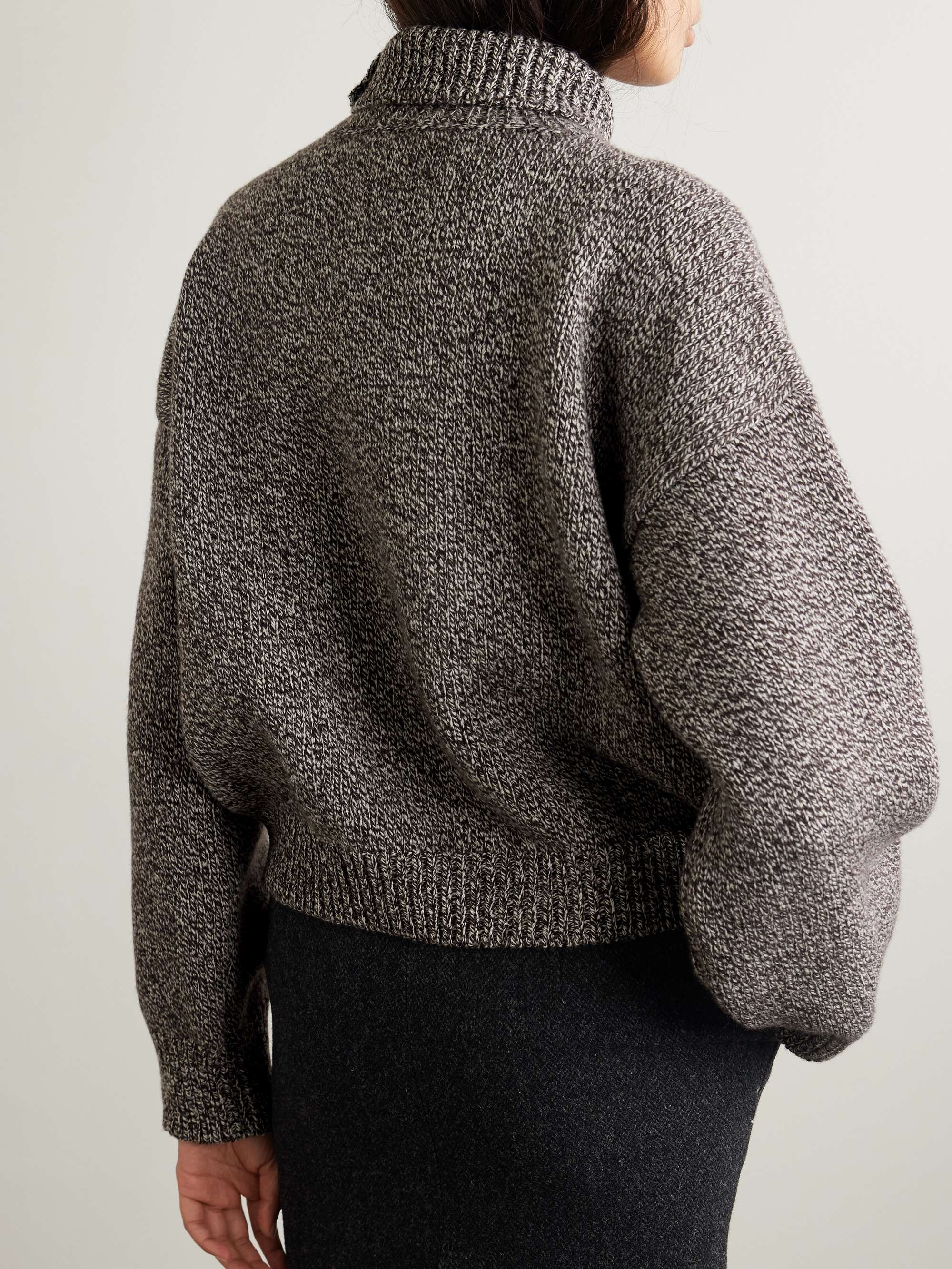 Caragh oversized cropped wool sweater view