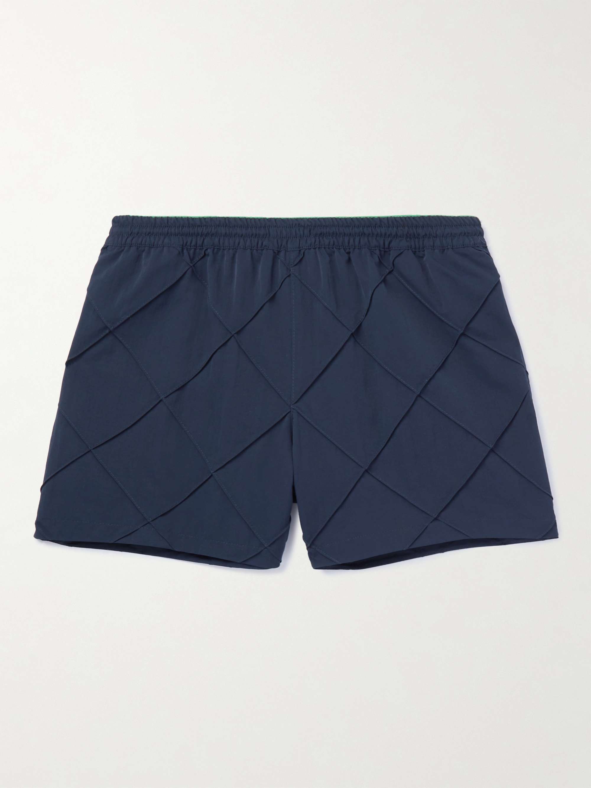 Straight-Leg Short-Length Tech-Faille Swim Shorts view
