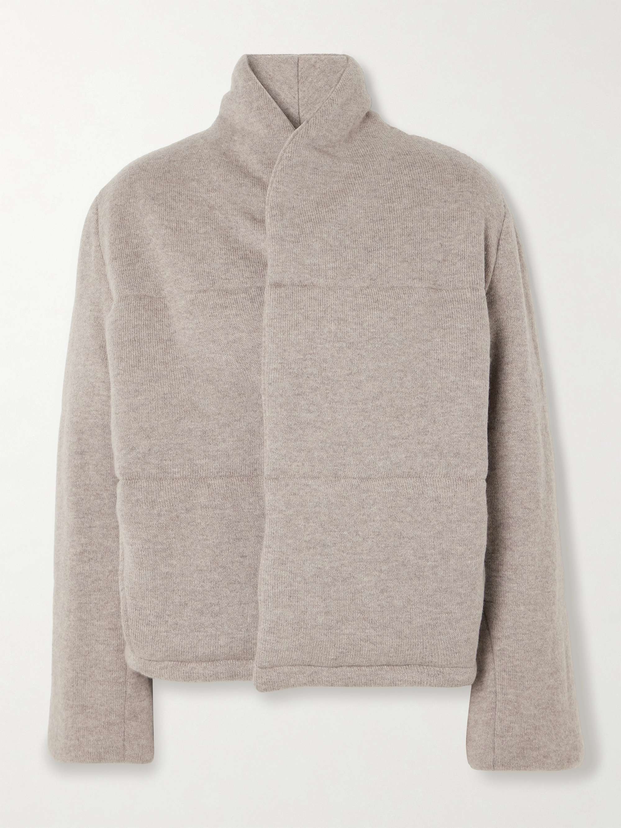 Prague quilted padded cashmere jacket view