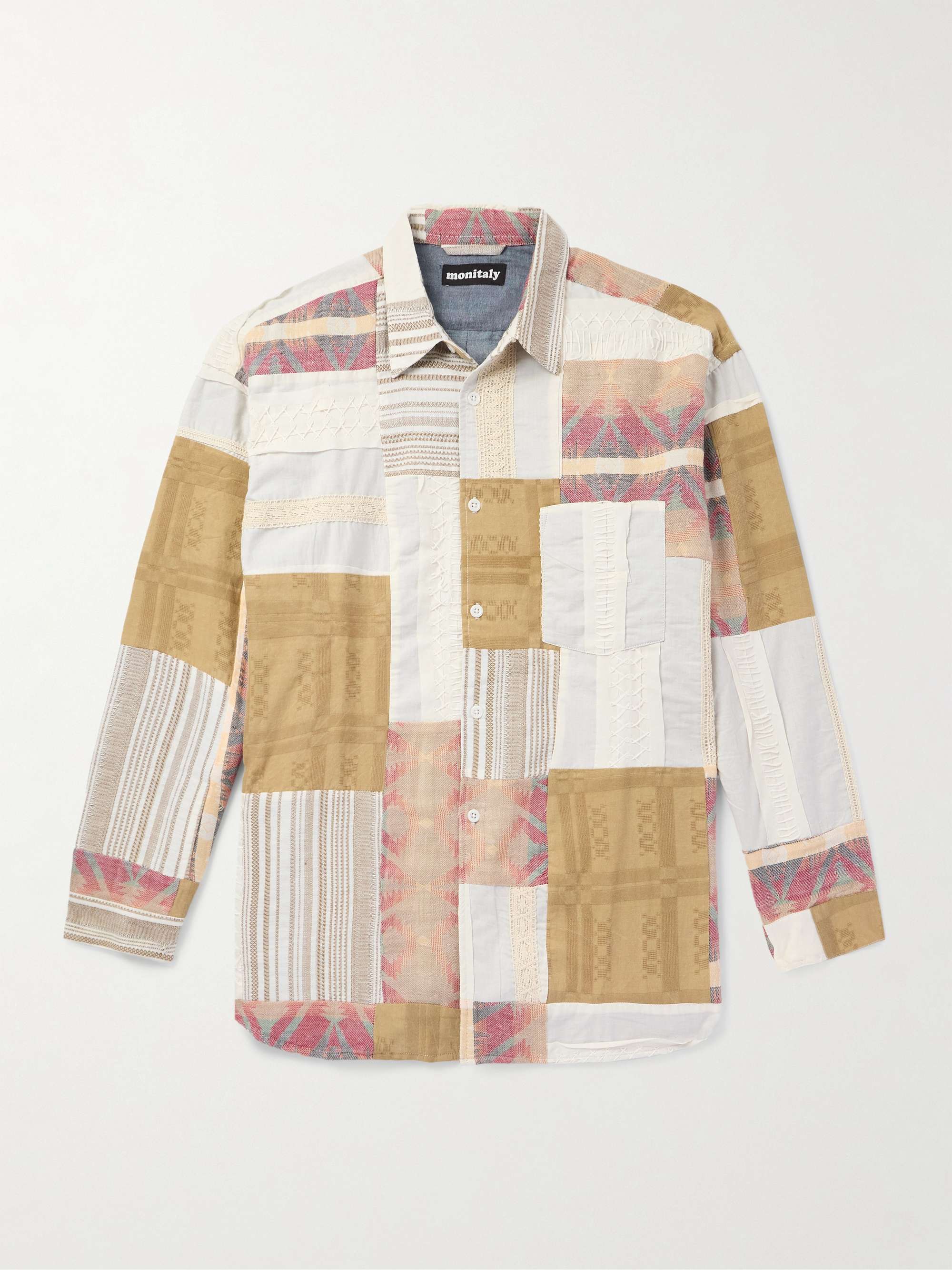 Garson Patchwork Cotton-Flannel Shirt view