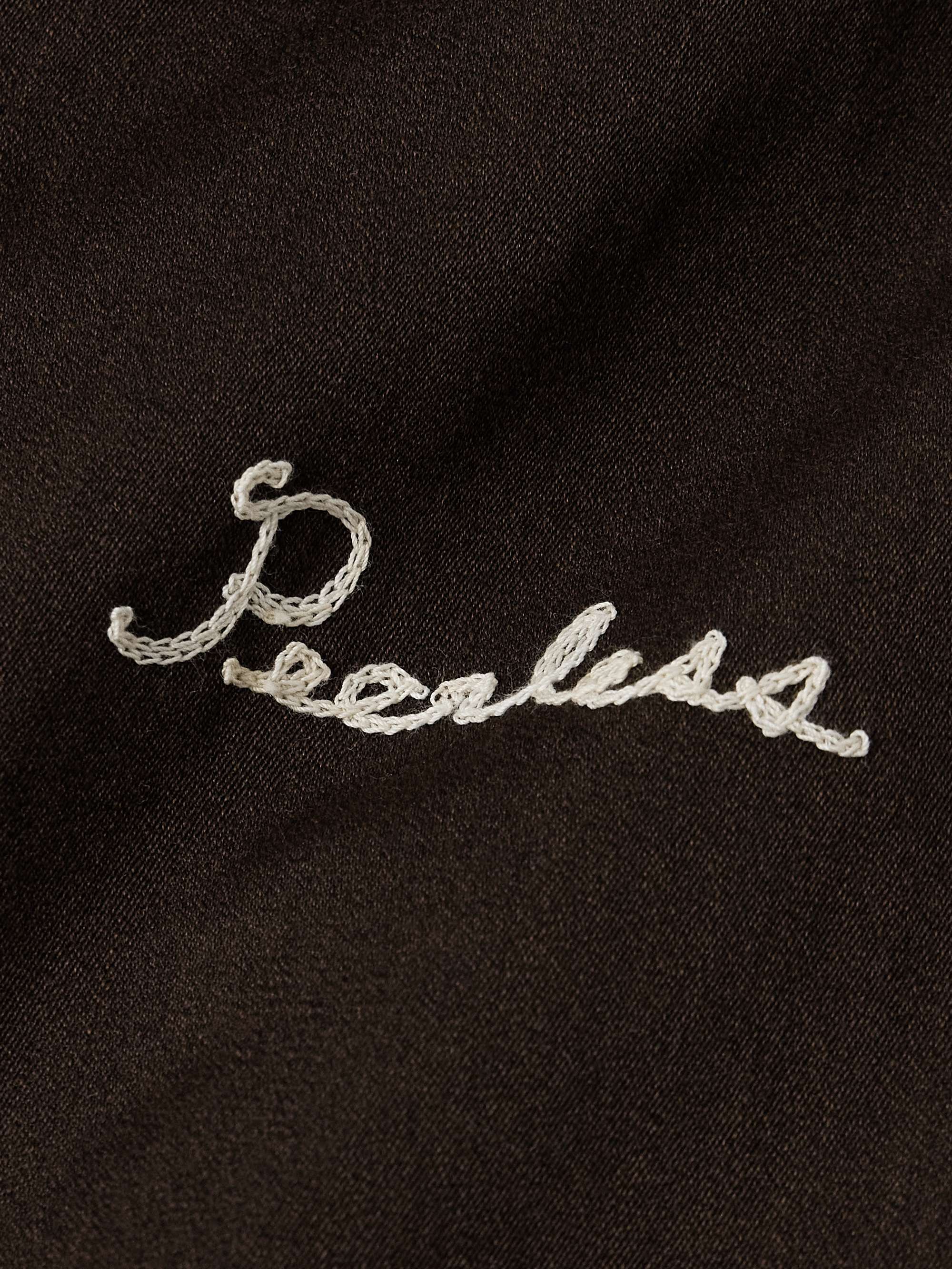 Alcan Embroidered Wool and Linen-Blend Twill Blouson Jacket view