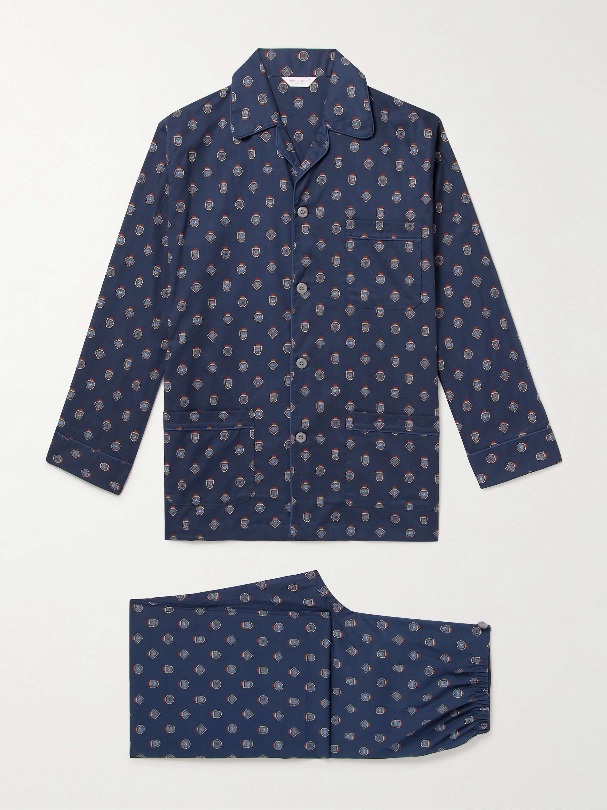 Ledbury Printed Cotton-Poplin Pyjama Set view