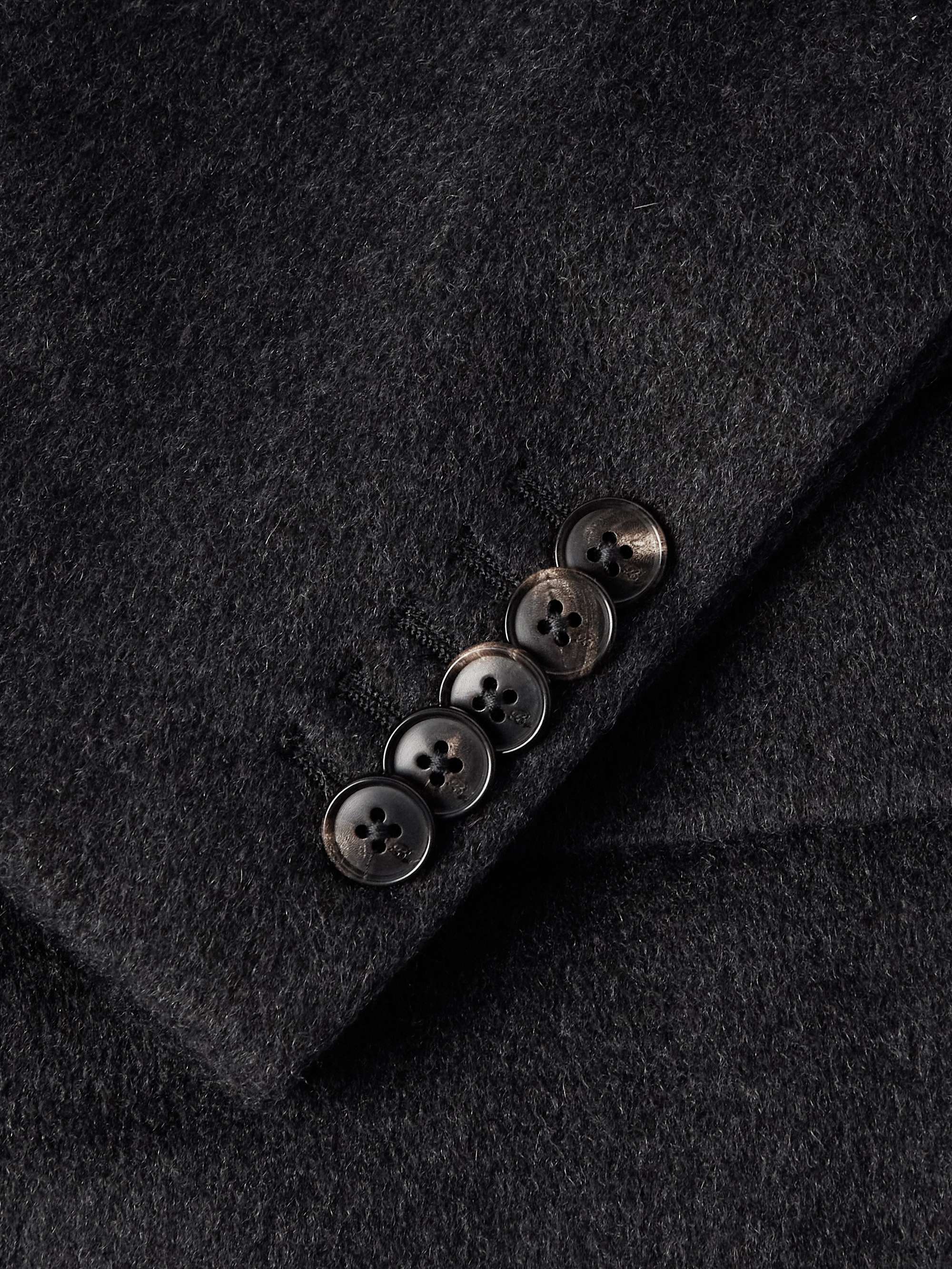 Posillipo Double-Breasted Brushed Cashmere Coat view