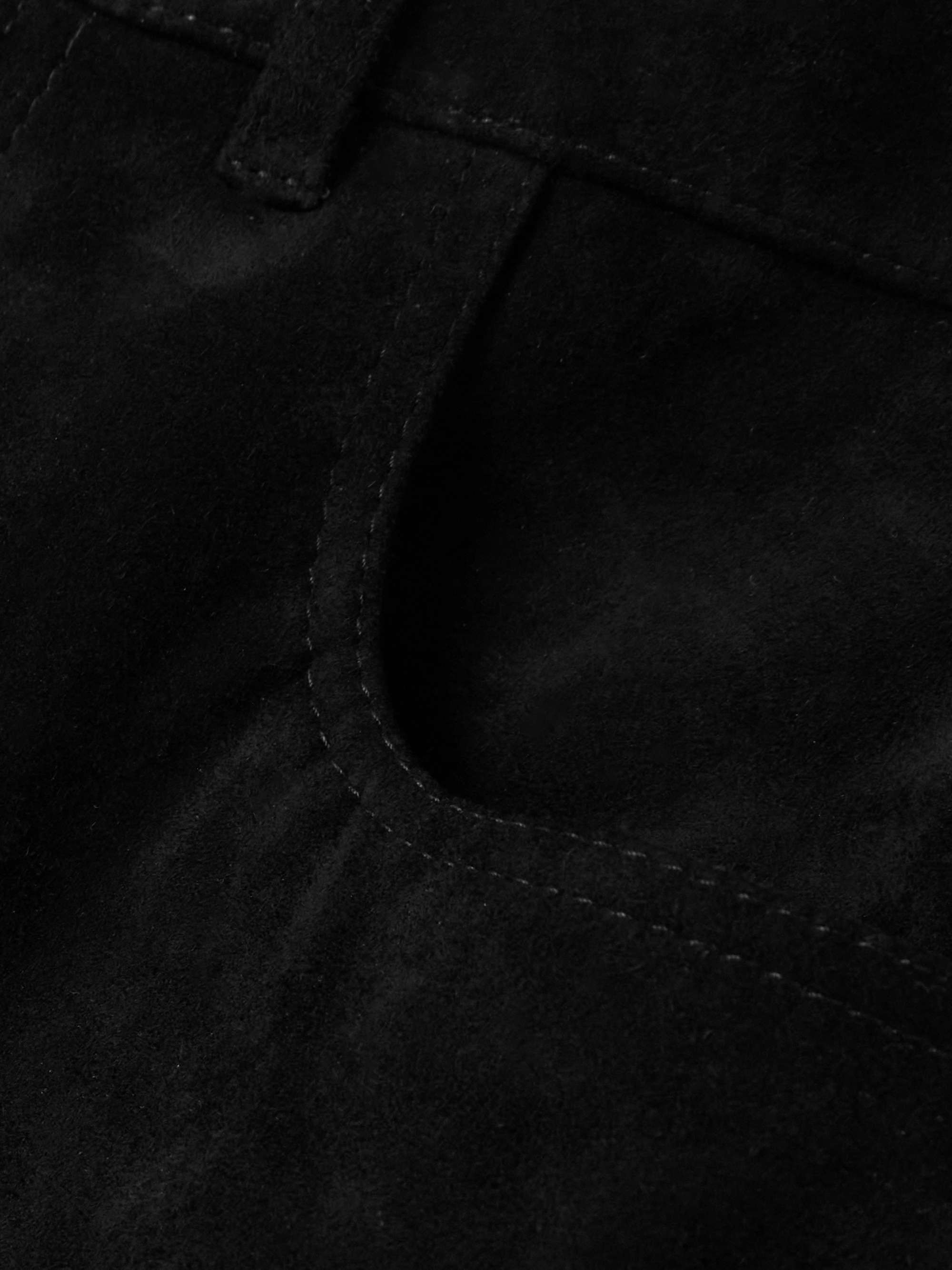 Suede skinny pants view