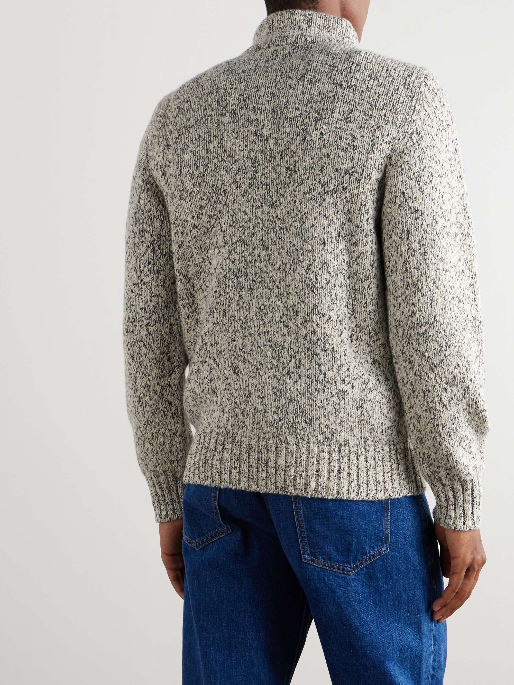 Ribbed Cotton and Cashmere-Blend Rollneck Sweater view