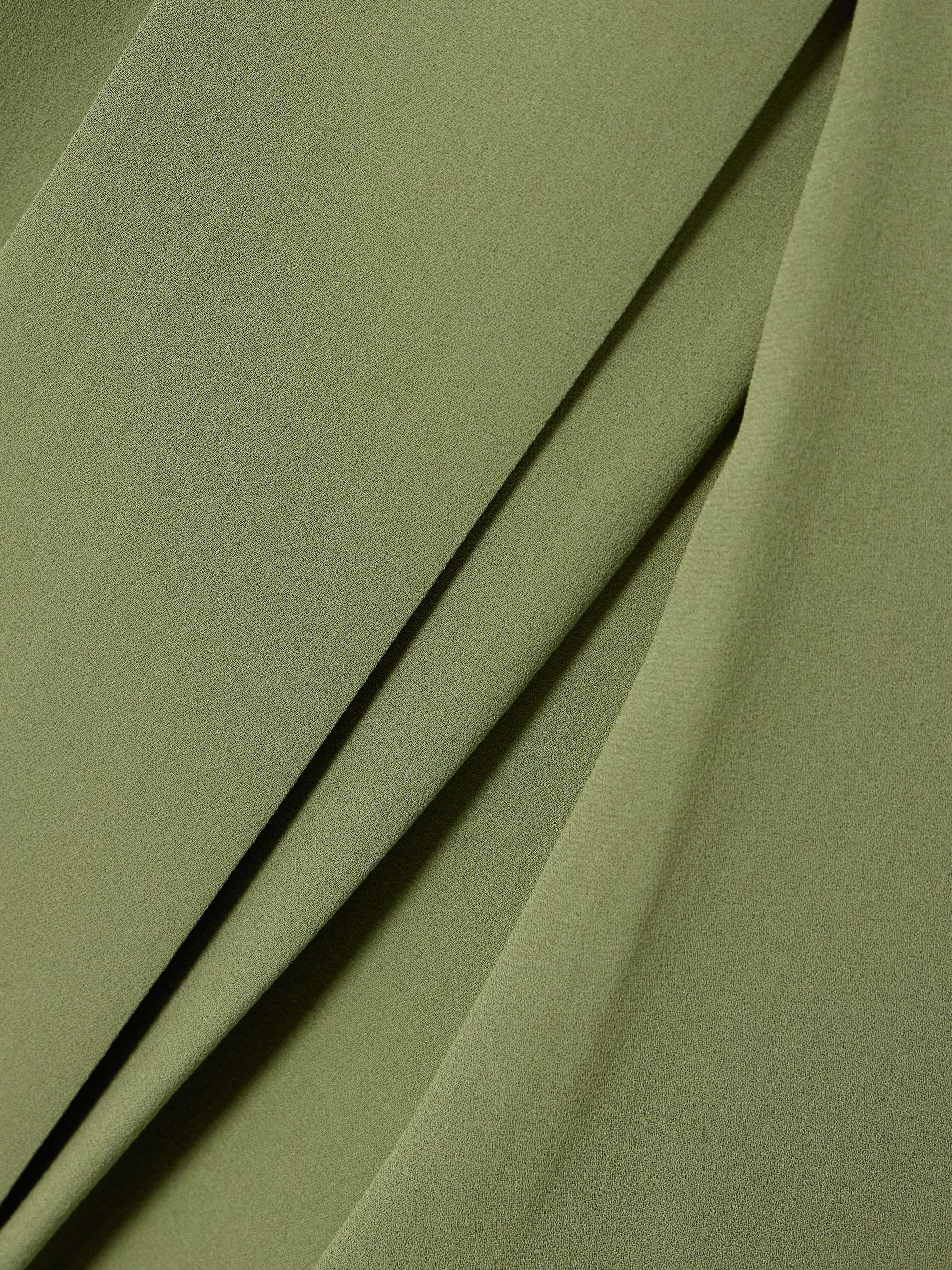 Gralan belted pleated silk-crepe tapered pants view