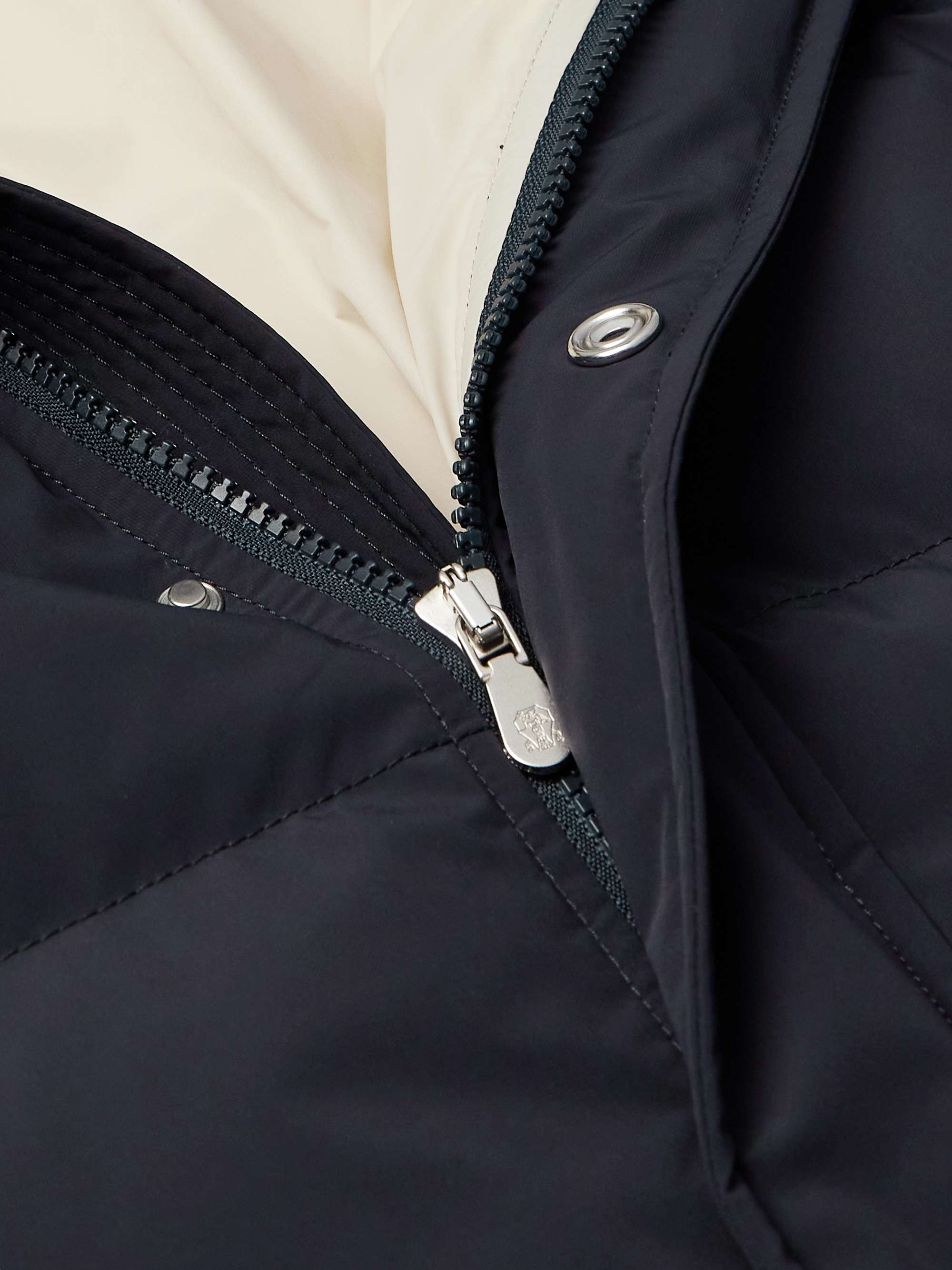 Quilted Shell Hooded Down Coat view