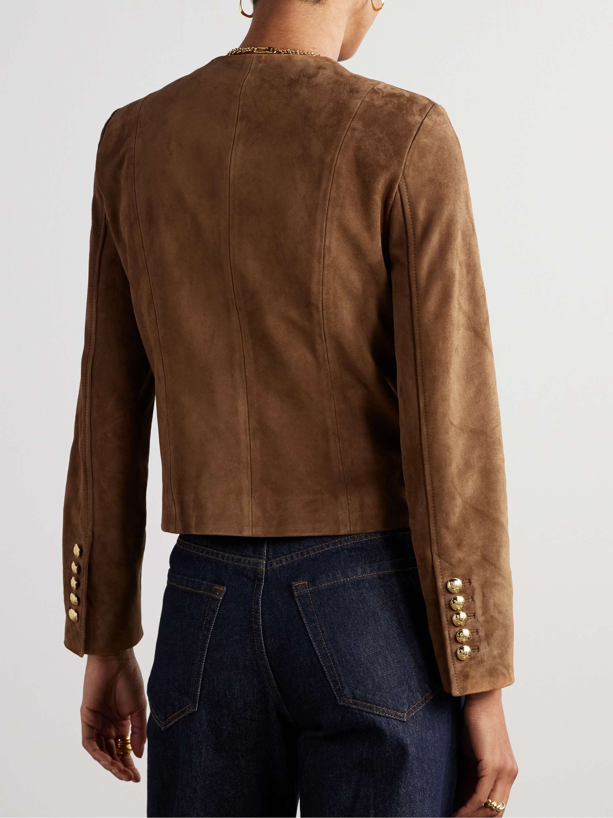 Nanon suede jacket view