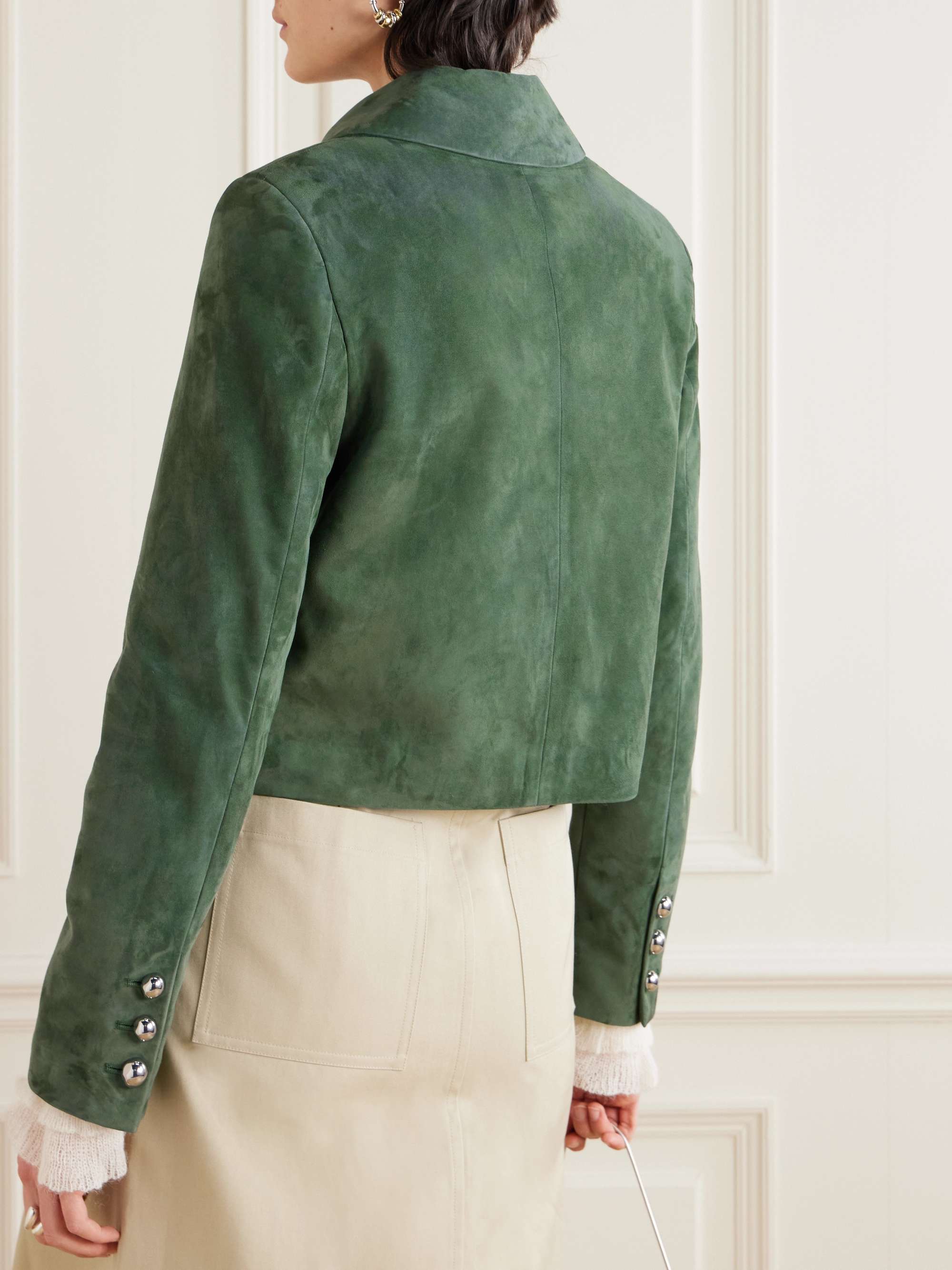 Woody suede jacket view