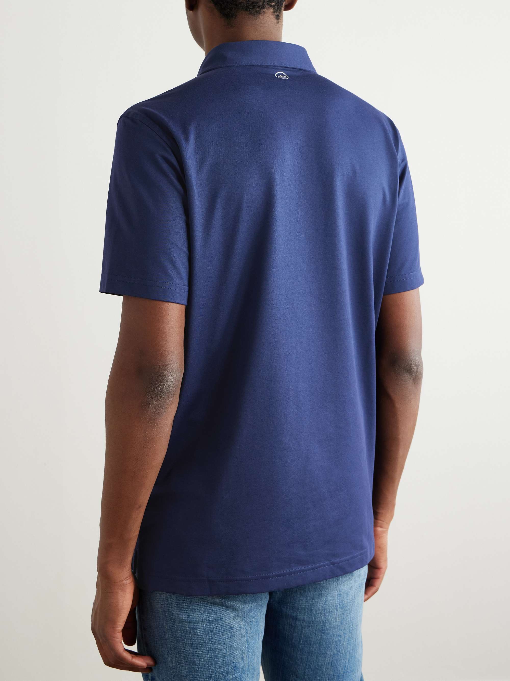 Albatross Cotton-Blend Piqué Polo Shirt view