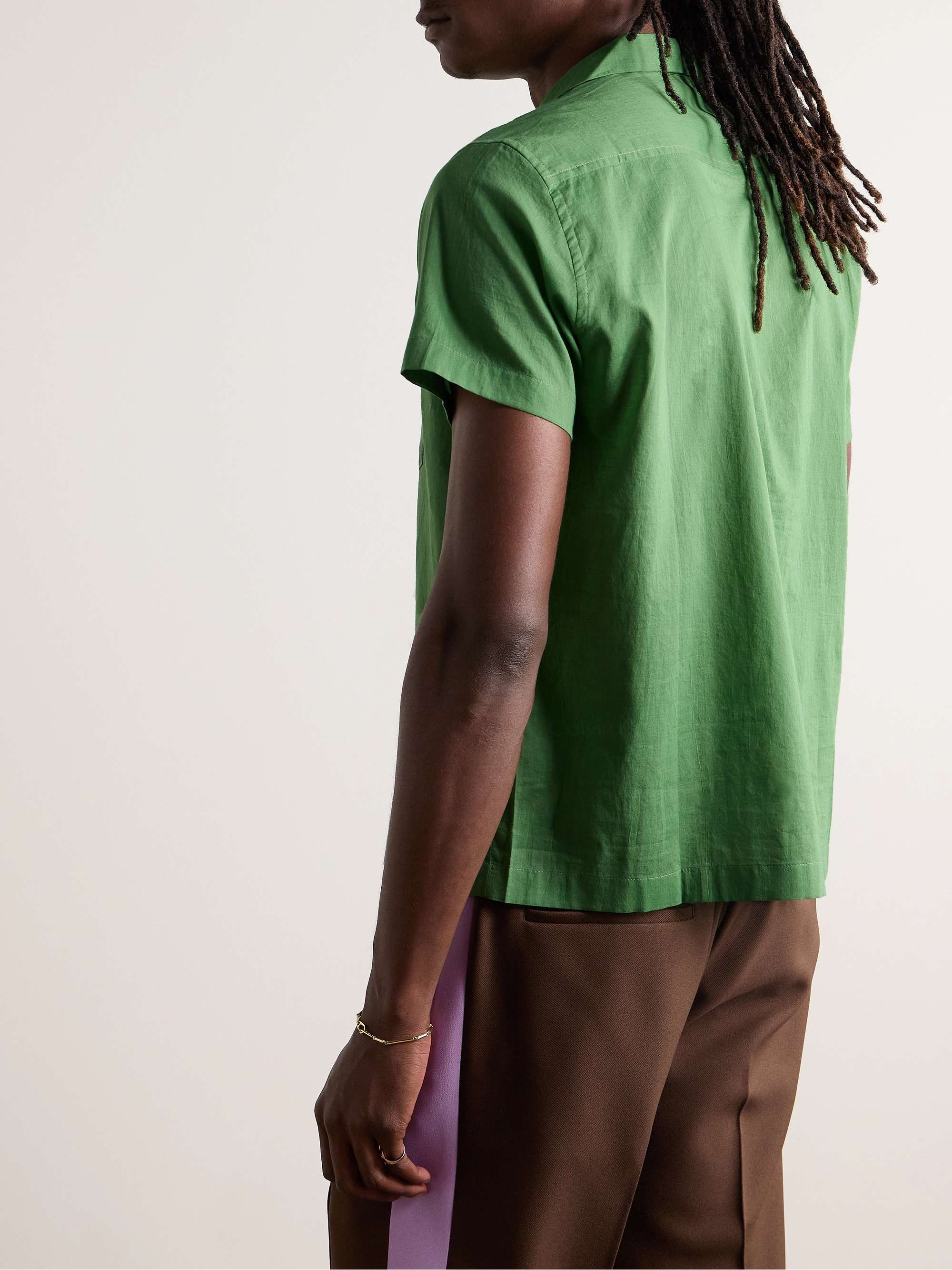 Camp-Collar Cotton-Voile Shirt view