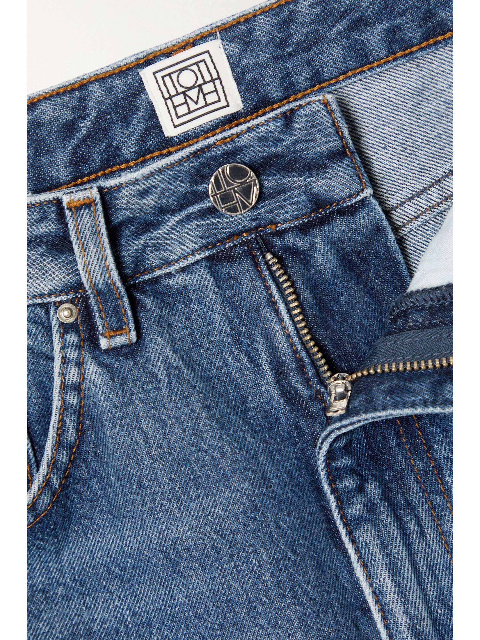 + NET SUSTAIN cropped high-rise flared organic jeans view