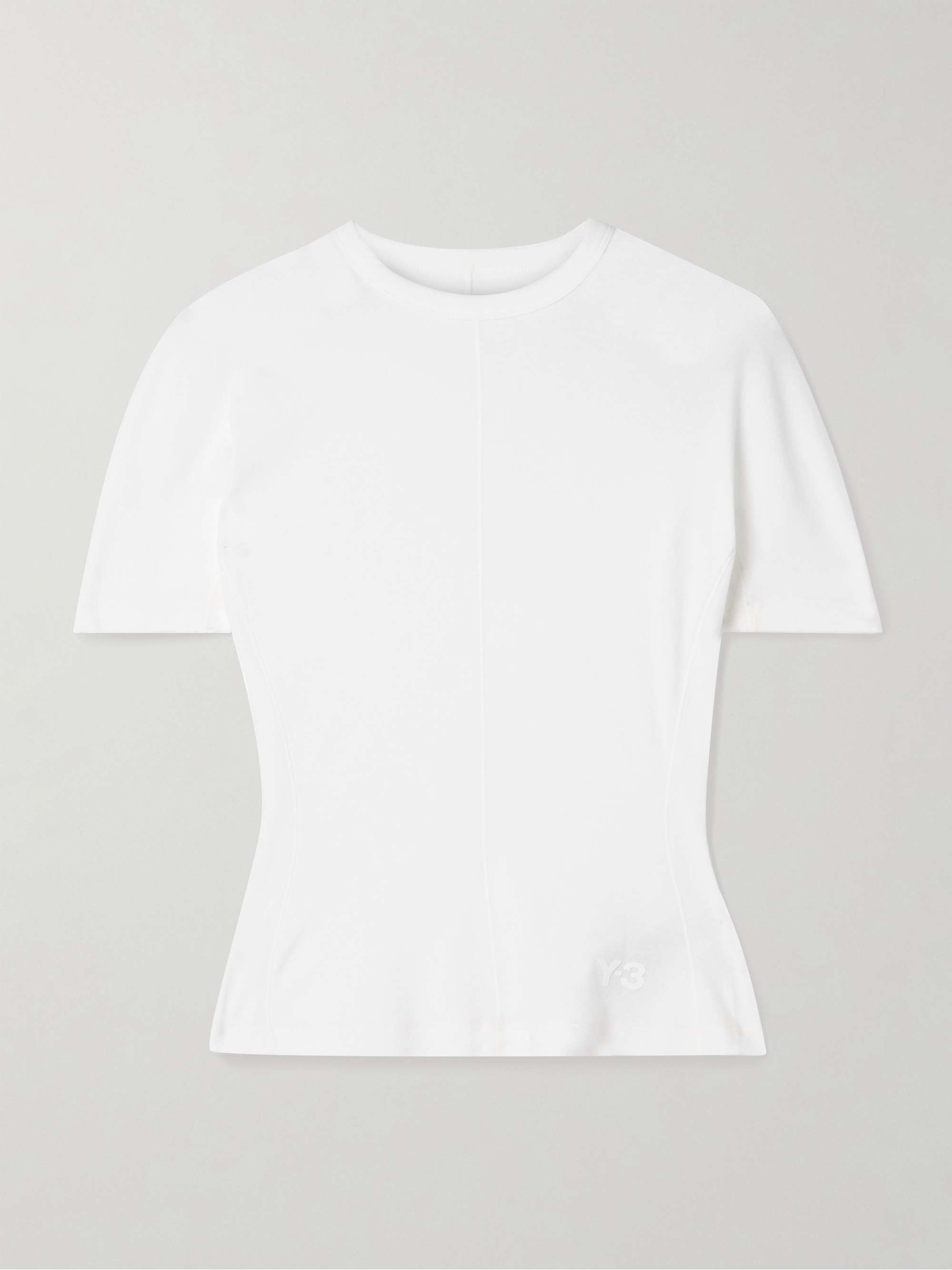 + Y-3 printed organic cotton-jersey T-shirt view