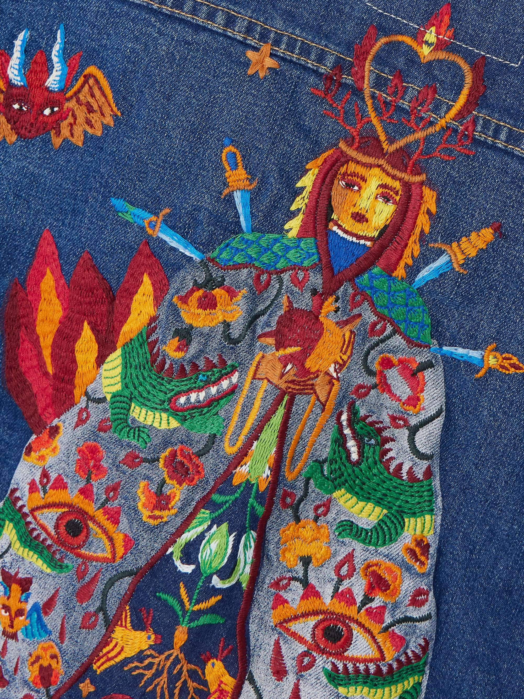 + La DoubleJ The Drop It Drifter embroidered denim jacket view