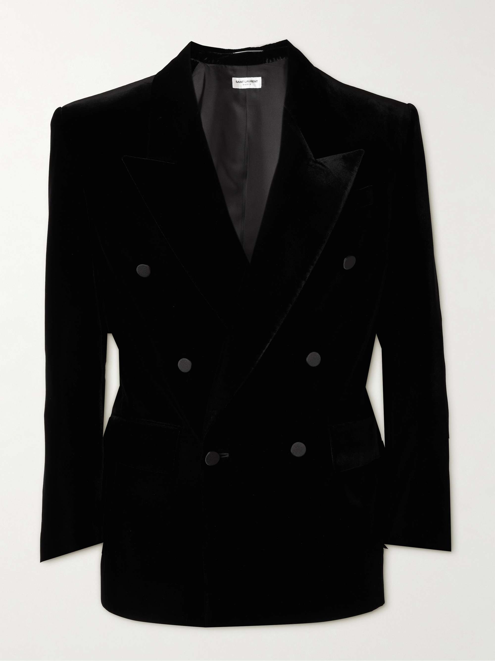 Double-Breasted Velvet Suit Jacket view