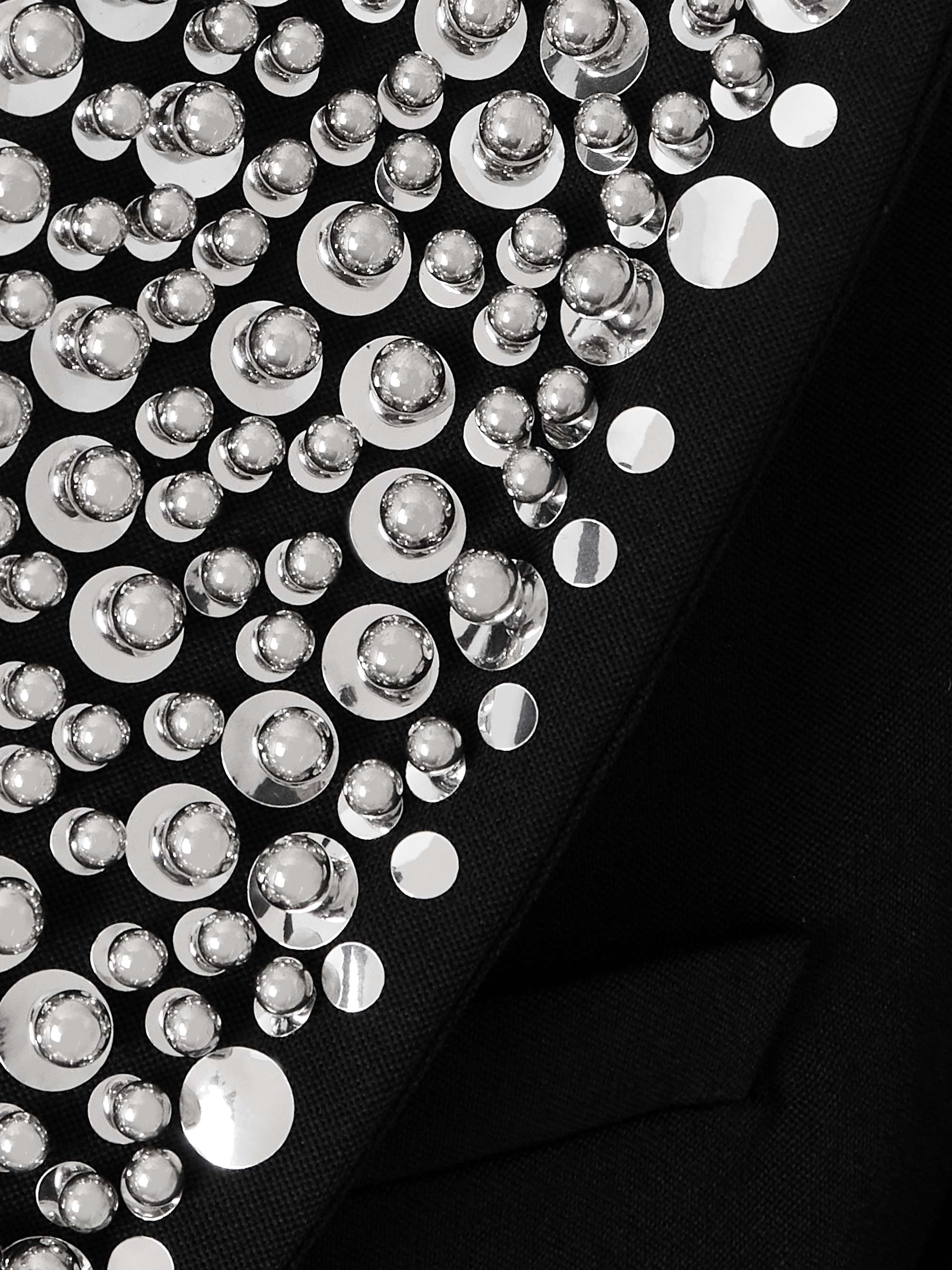 Studded grain de poudre wool blazer view