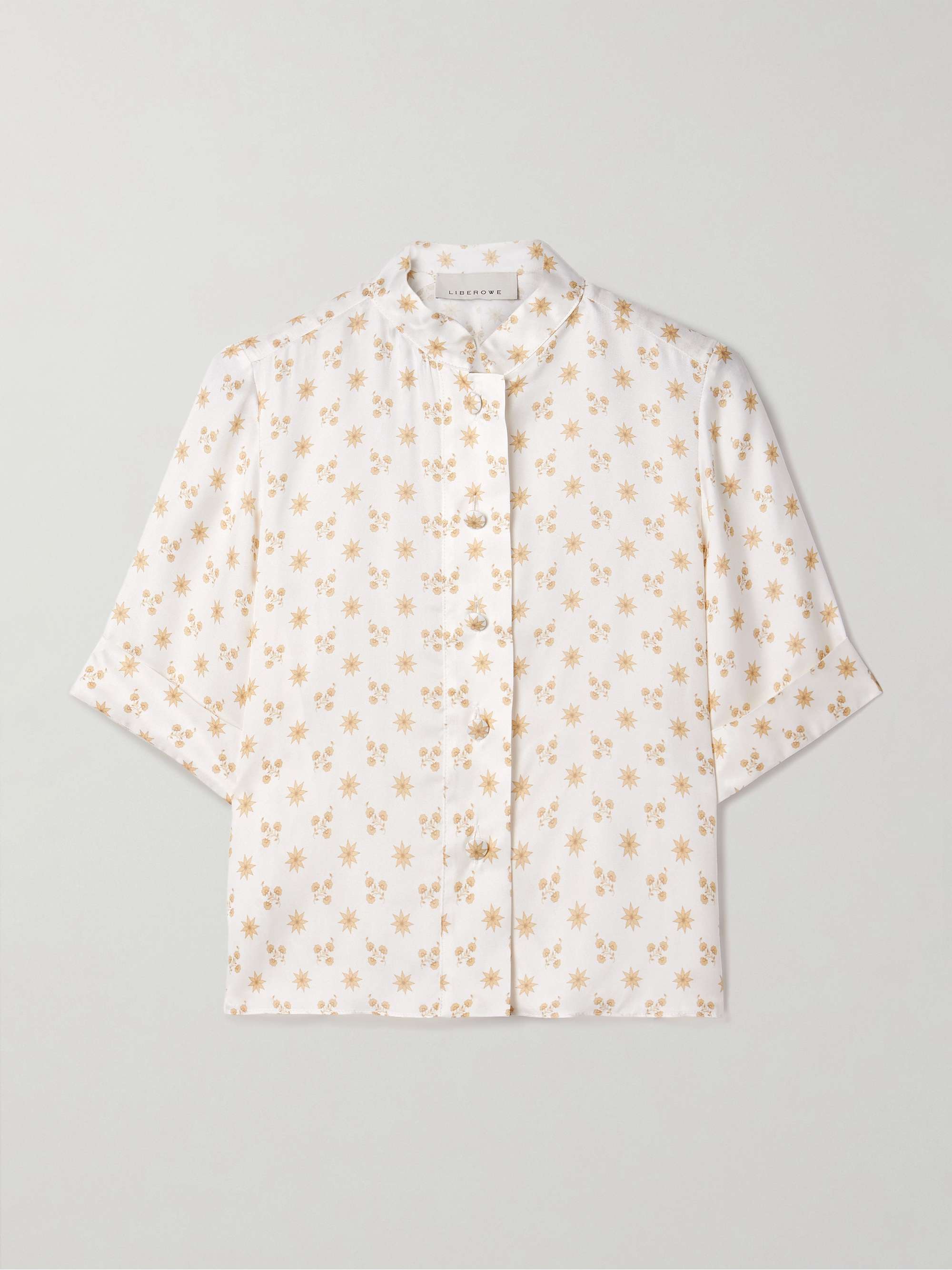 Josette floral-print twill shirt view