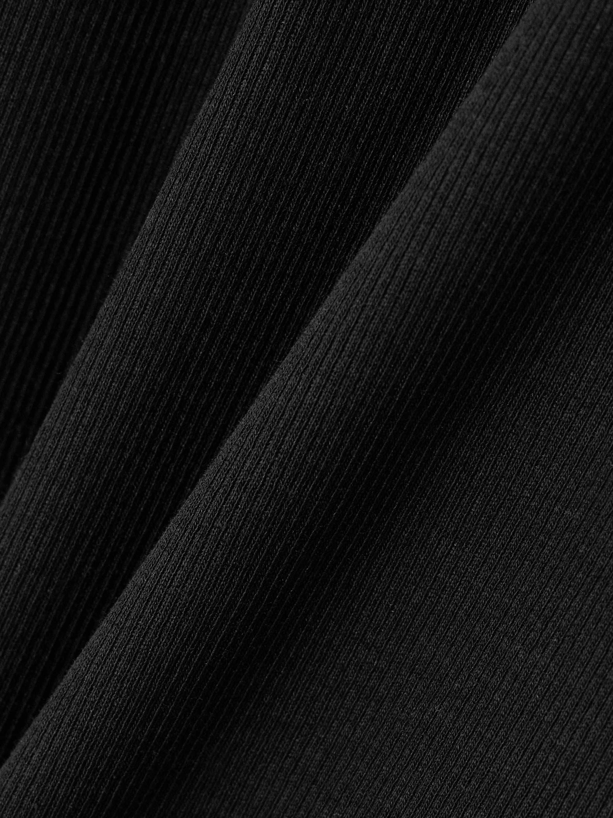 Ribbed stretch-cotton jersey T-shirt view