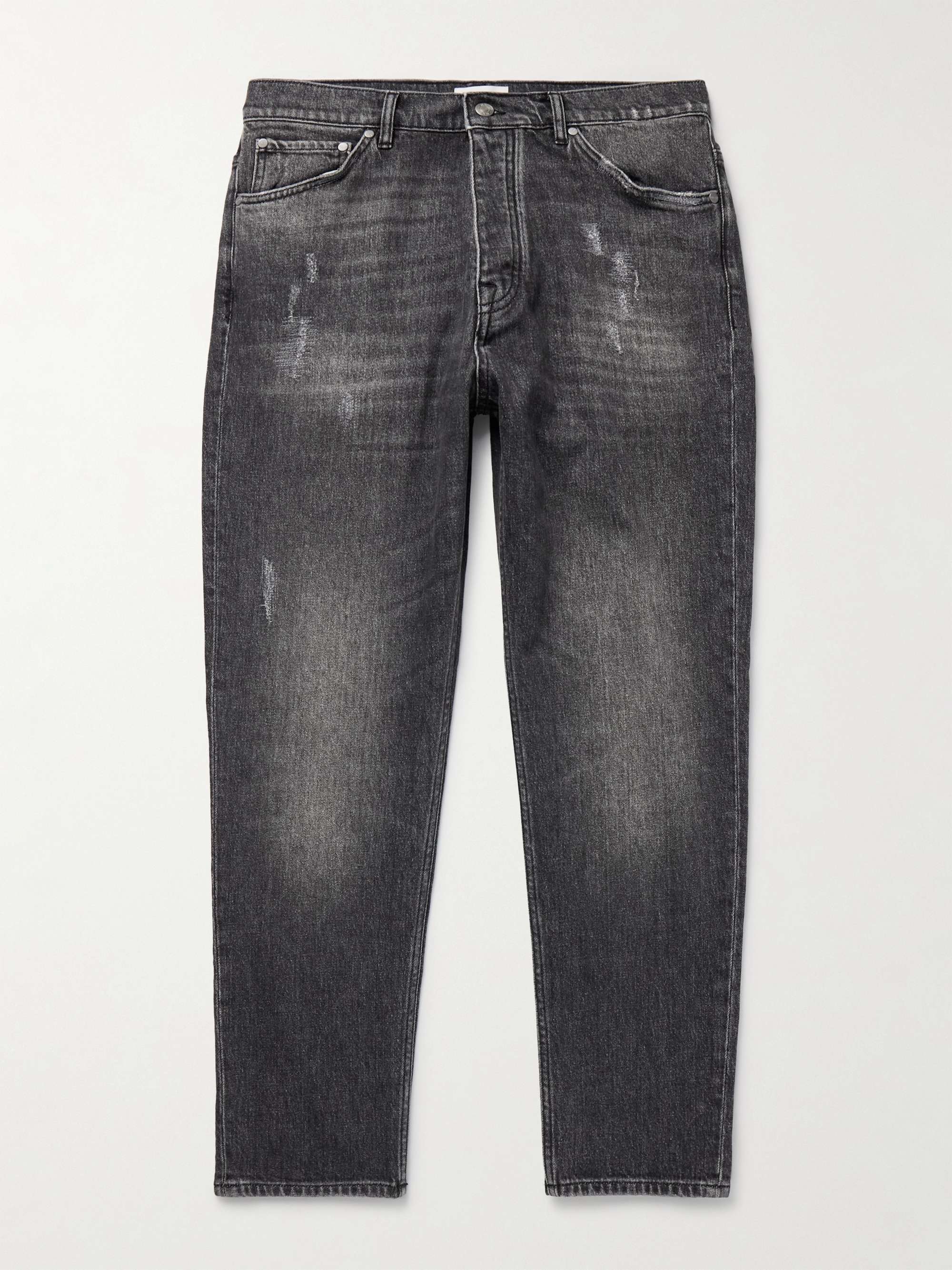 Frey 1876 Tapered Cropped Distressed Jeans view