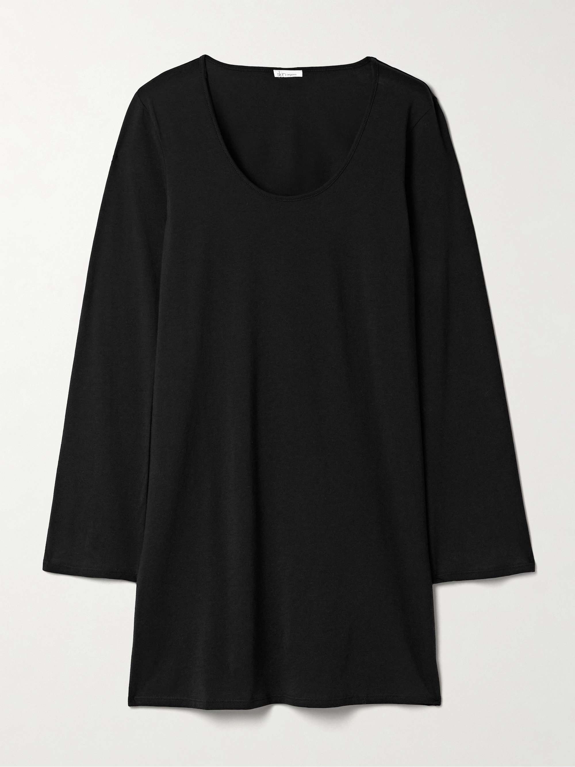 Carmine organic Pima cotton-jersey nightdress view