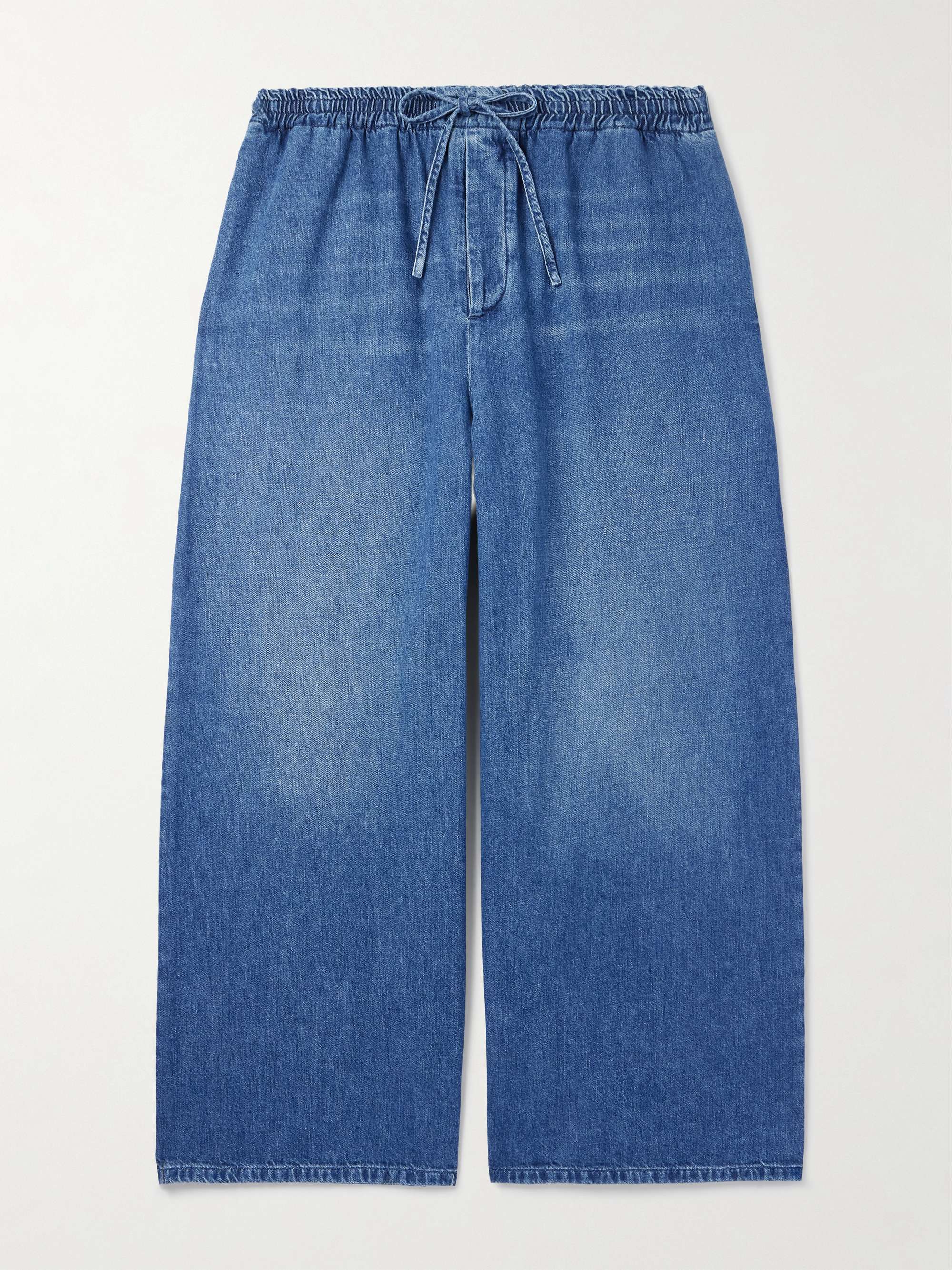 + Paula's Ibiza Wide-Leg Cropped Drawstring Jeans view