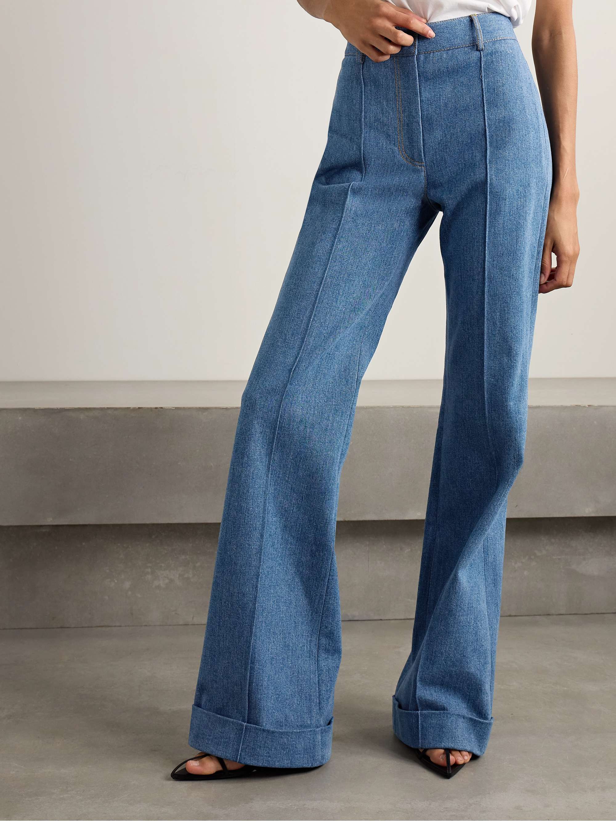 Deeda high-rise wide-leg jeans view