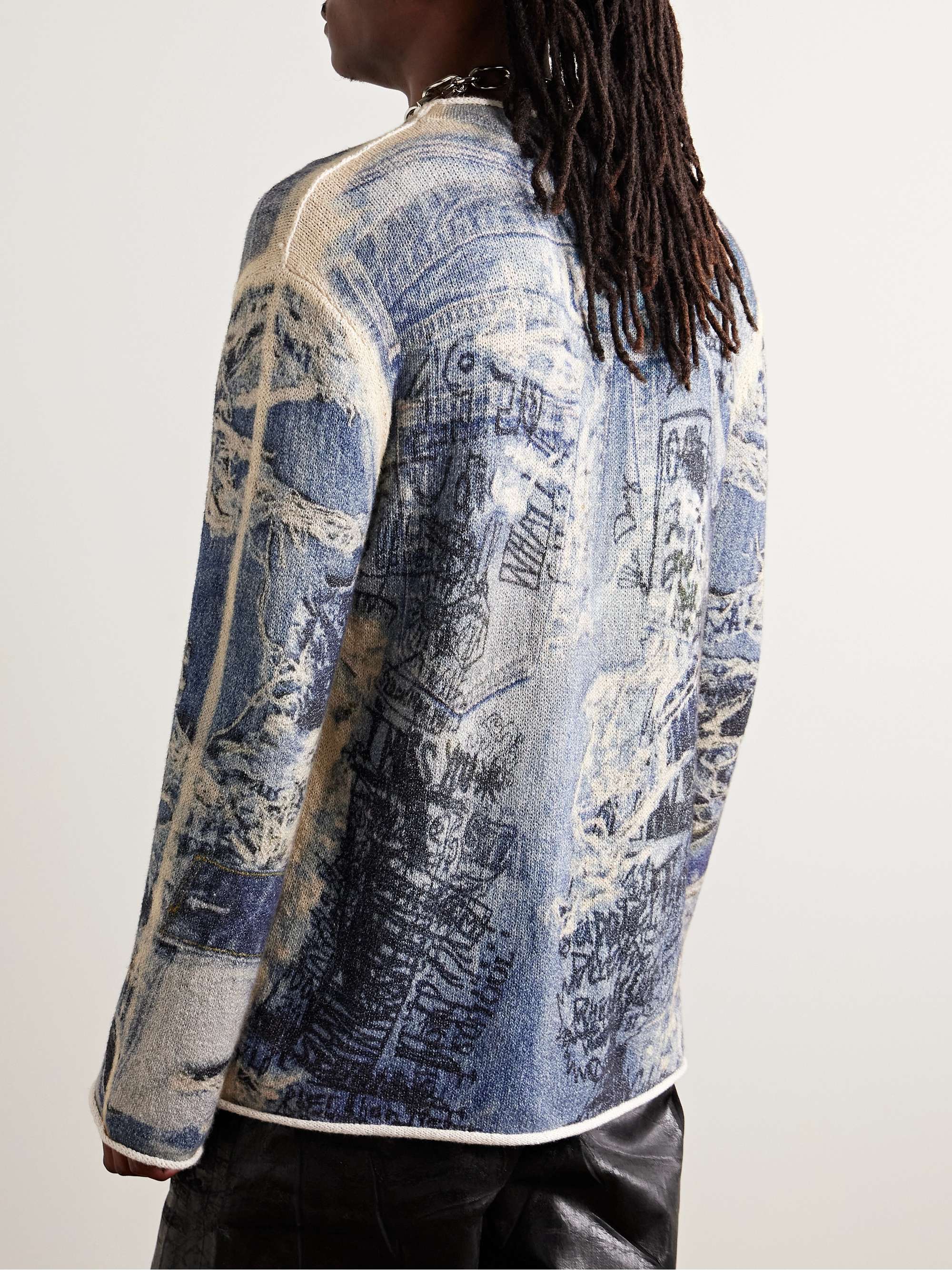 Karvian Trompe L'oeil Cotton-Blend Sweater view
